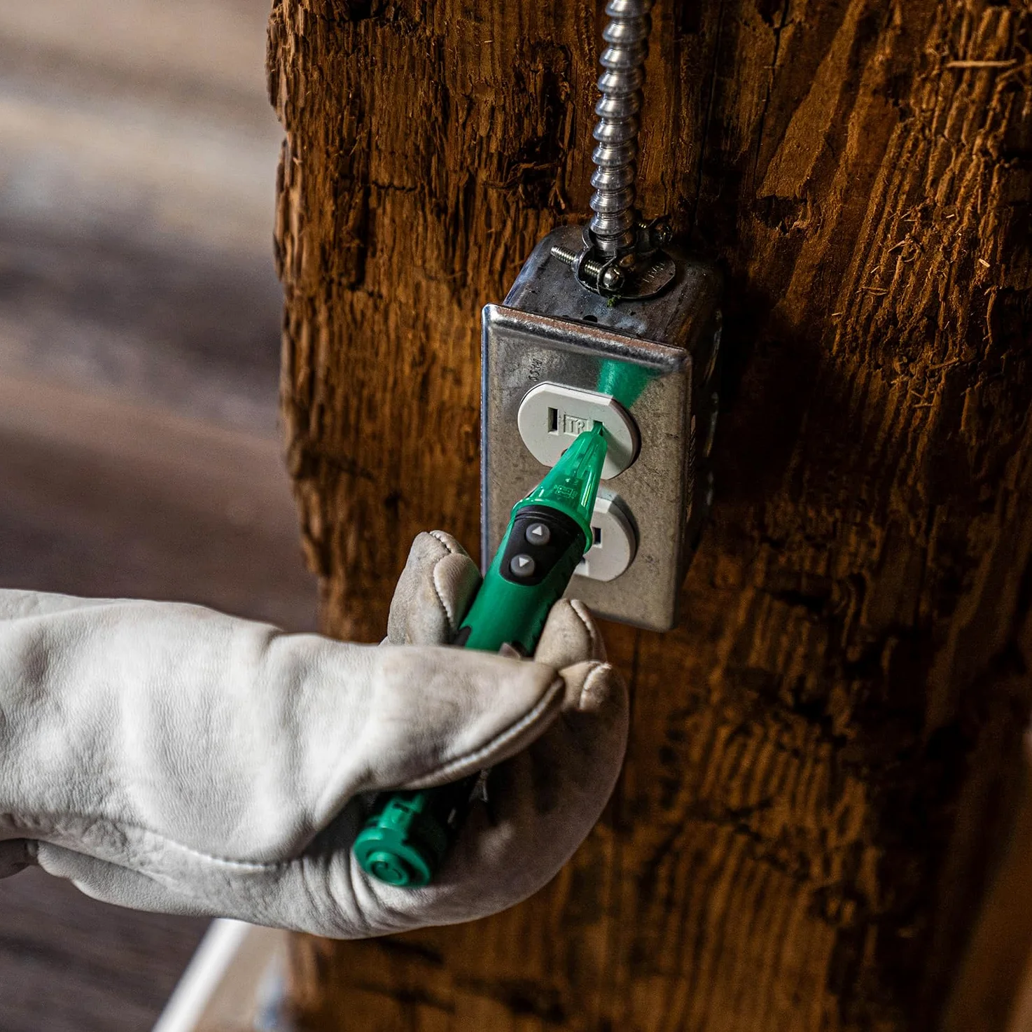 KPS-DT120 Rilevatore di Tensione tipo penna Senza Contatto 12V - 1000V con regolazione della sensibilità NCV e indicatore LED e acustico