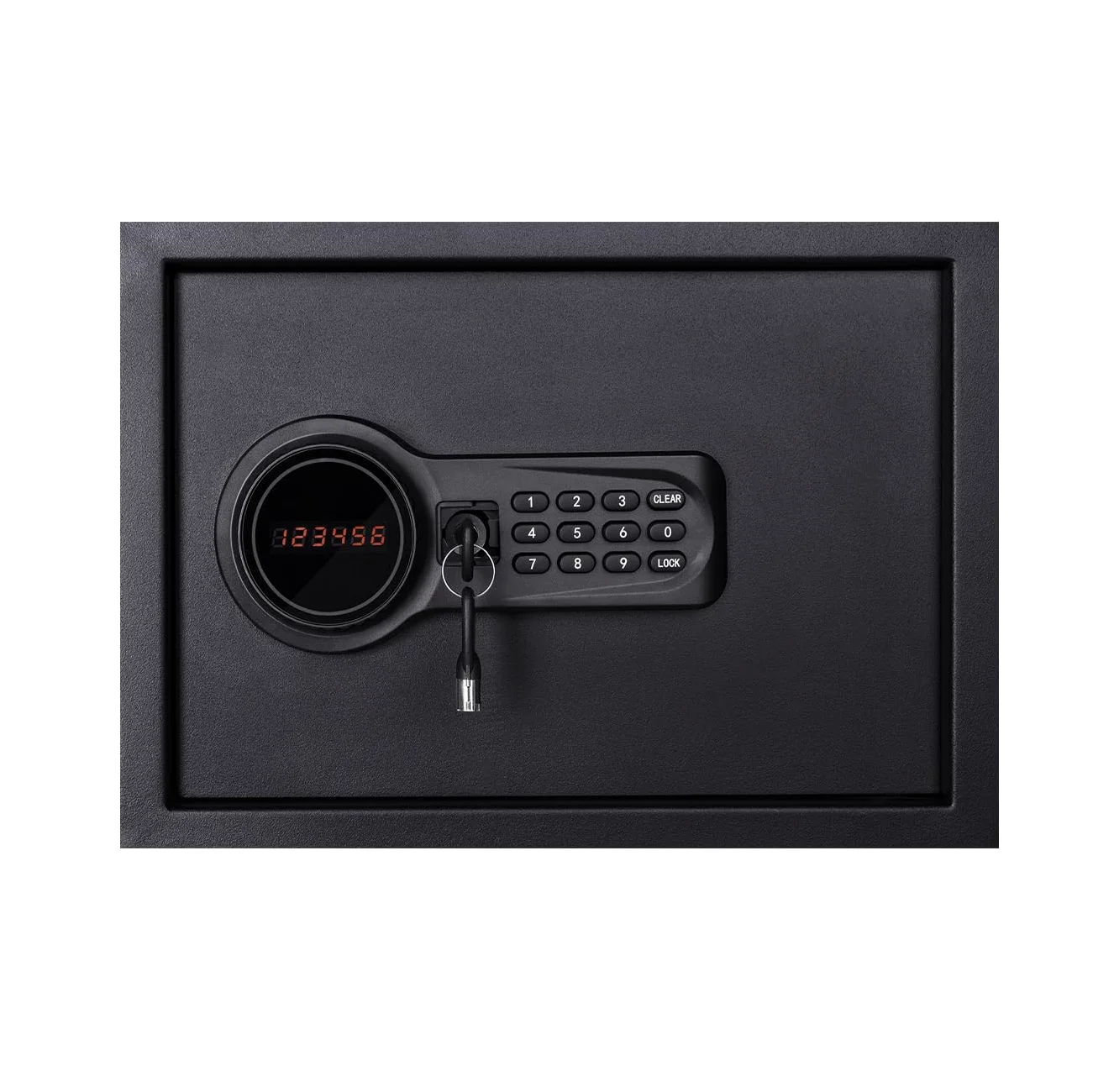 KARAT Cassaforte in acciaio legato da parete o da terra - Serratura a combinazione elettronica - con chiavistelli di bloccaggio, 2 chiavi di emergenza, display LED (Ekati 30 x 38 x 30 cm, antracite
