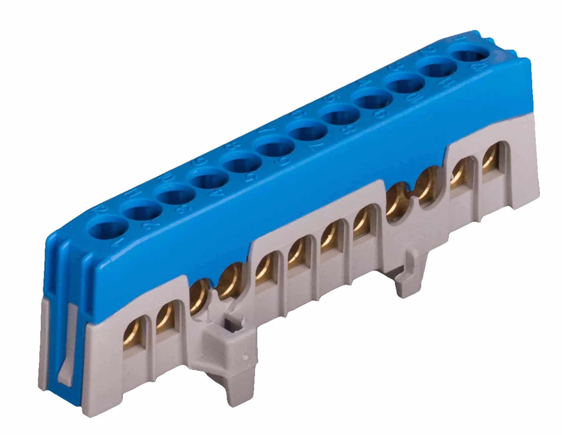 Pollmann Morsetto N12-F2 a prova di dita Blu