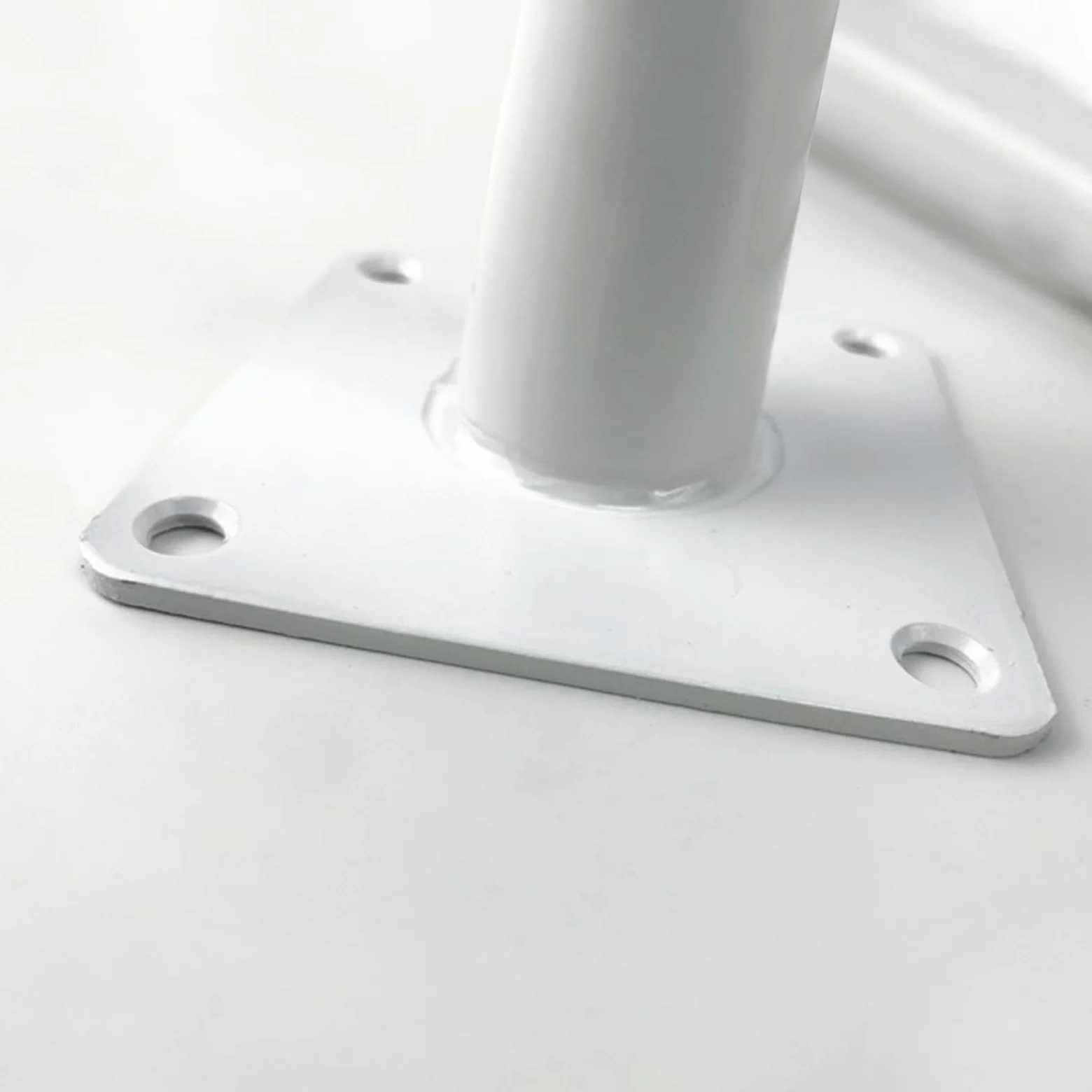 Generico Gambe per Mobili Piedini per Tavolo in Metallo da 30 cm 4 Pezzi Supporto in Ferro Bianco Vernice Spray Piedini per Divano Altezza: 10-72 cm Piedini per Mobile da 30 cm/11,8"