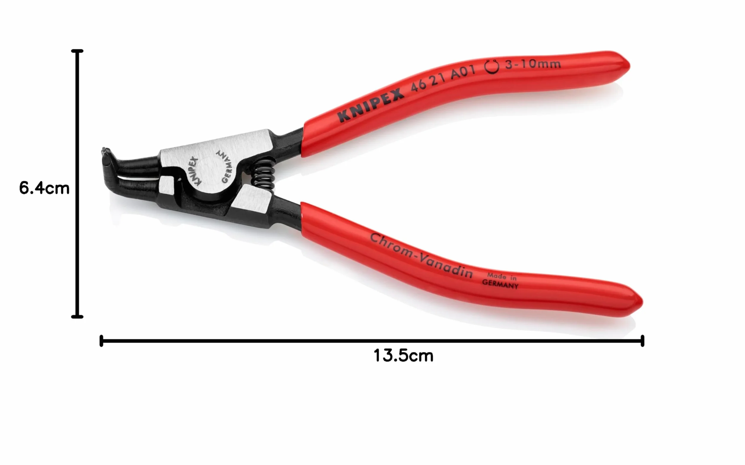 KNIPEX Pinza per anelli di sicurezza esterni su alberi 125 mm 46 21 A01