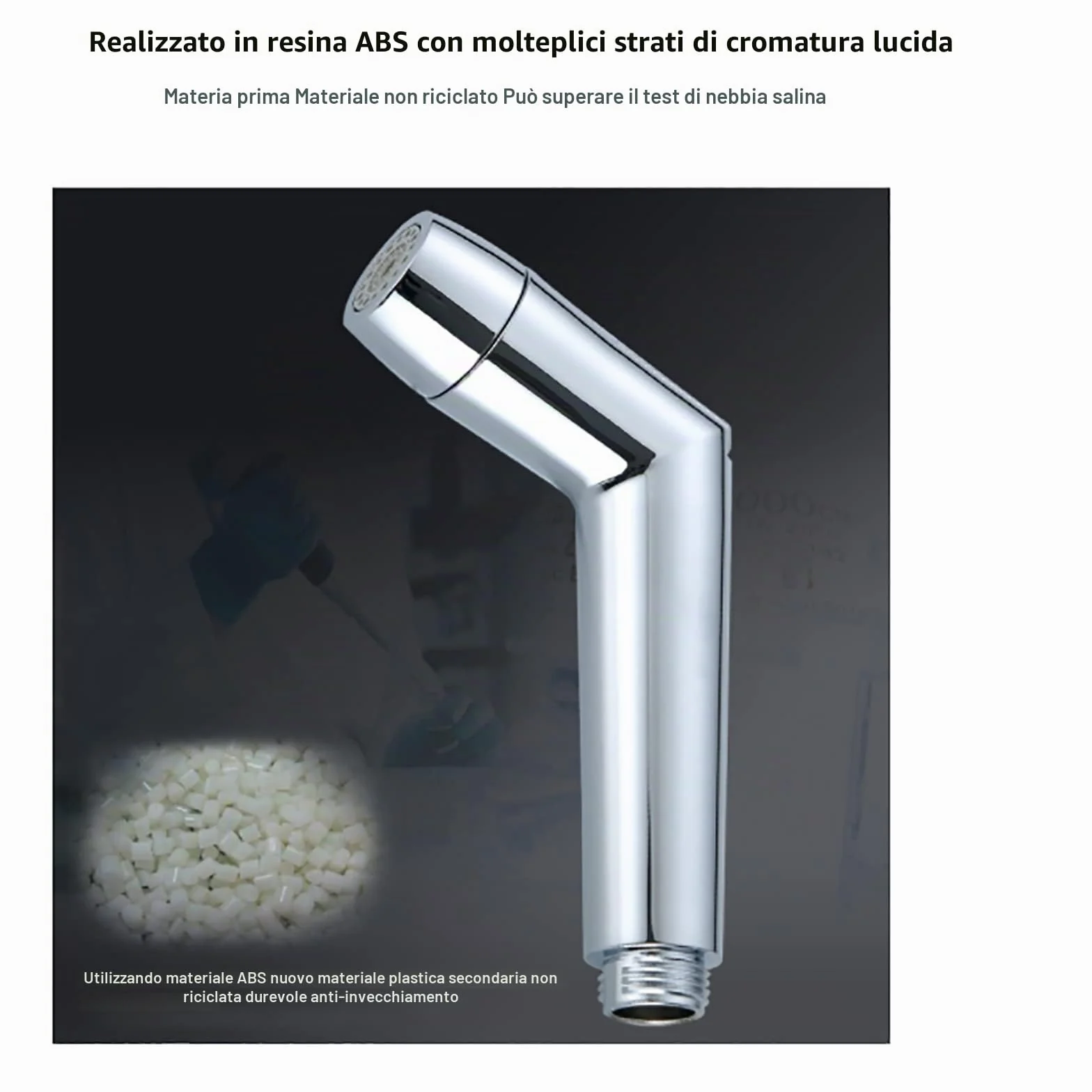 Doccetta bidet a mano ABS Cromo regolabile kit spray per pannolini bambini con erogatore rubinetto tubo gancio