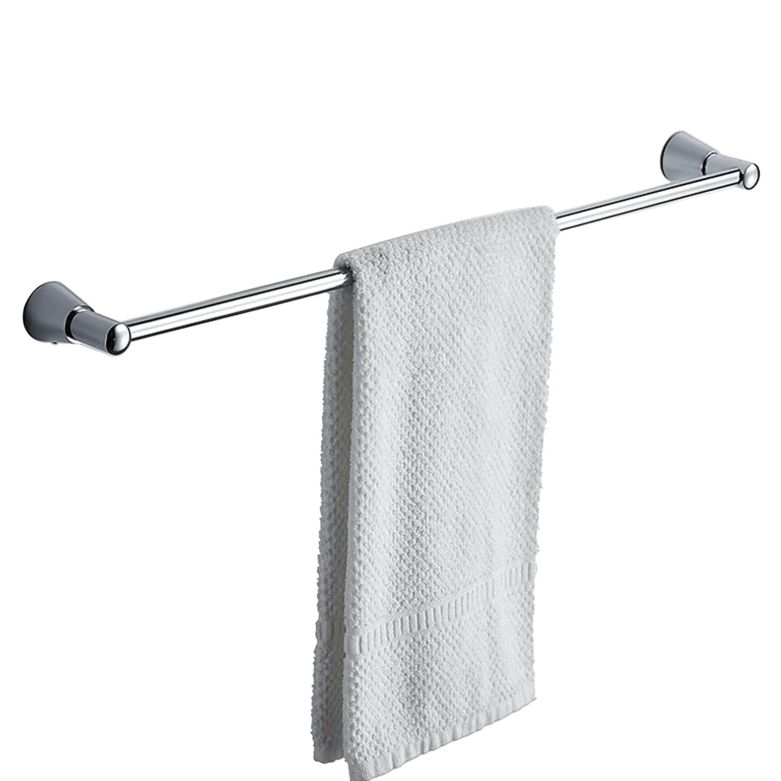 Creativo Portasalviette Rotondo Portasalviette Singolo Appendiabiti A Parete per Hardware Bagno E Cucina, Finitura Argento Lucido Cromo Rame-30Cm-60Cm/55Cm