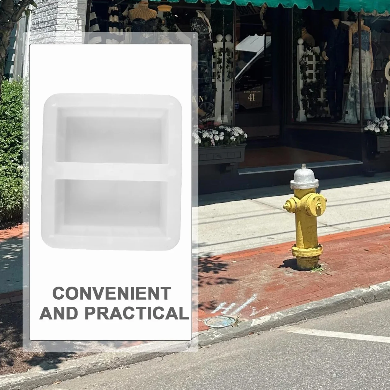 Supvox Stampo rettangolare olandese per mattoni: 20 x 10 x 6,2 cm, stampo in plastica per mattoni in cemento per esterni, giardino, pavimentazione, pietra, balcone, cemento, stampi decorativi