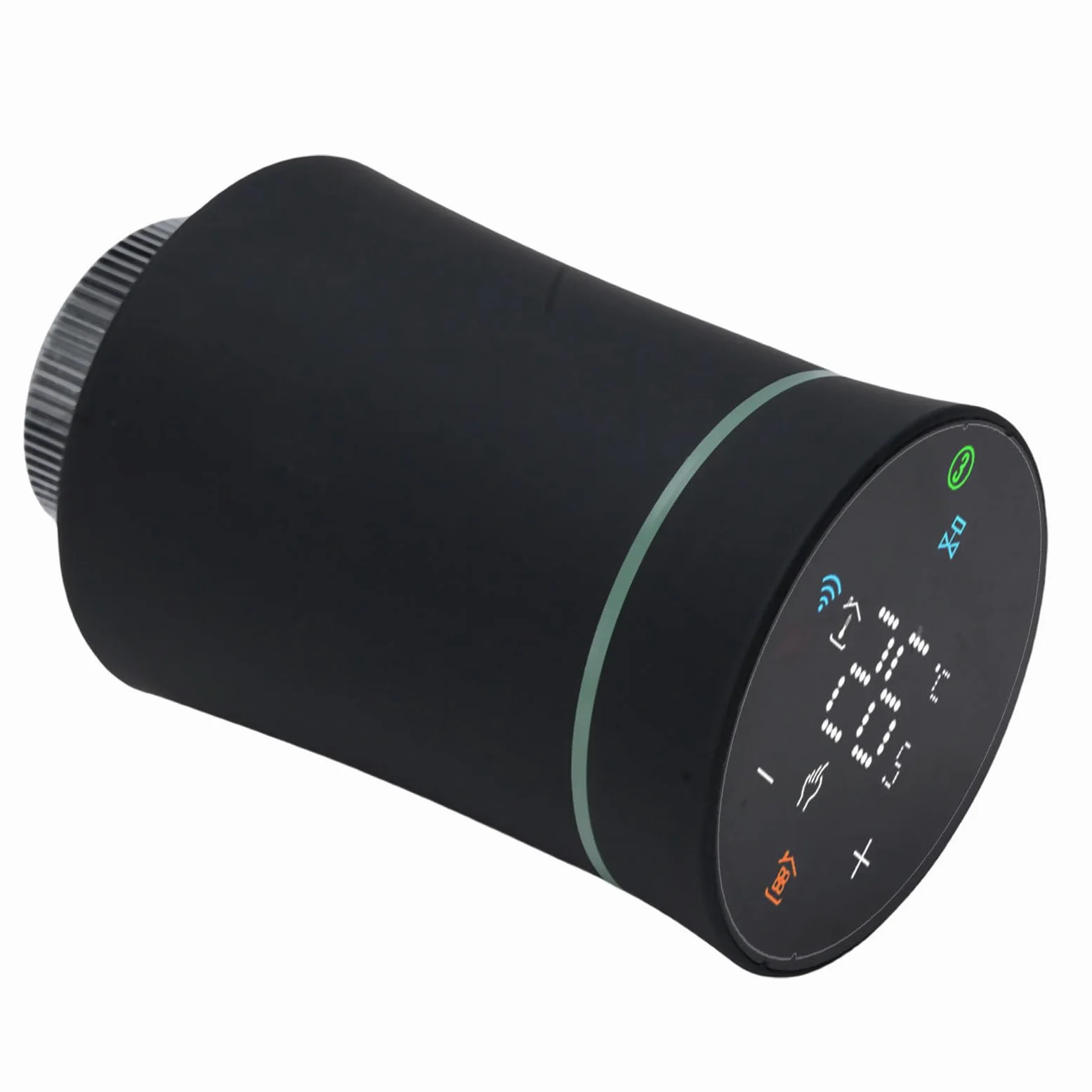 Bewinner Valvola Termostatata Intelligente per Termosifone, Valvola Termostatica Programmabile con Controllo Vocale e App per Riscaldamento, Display LCD, Modalità Multiple, Programmazione