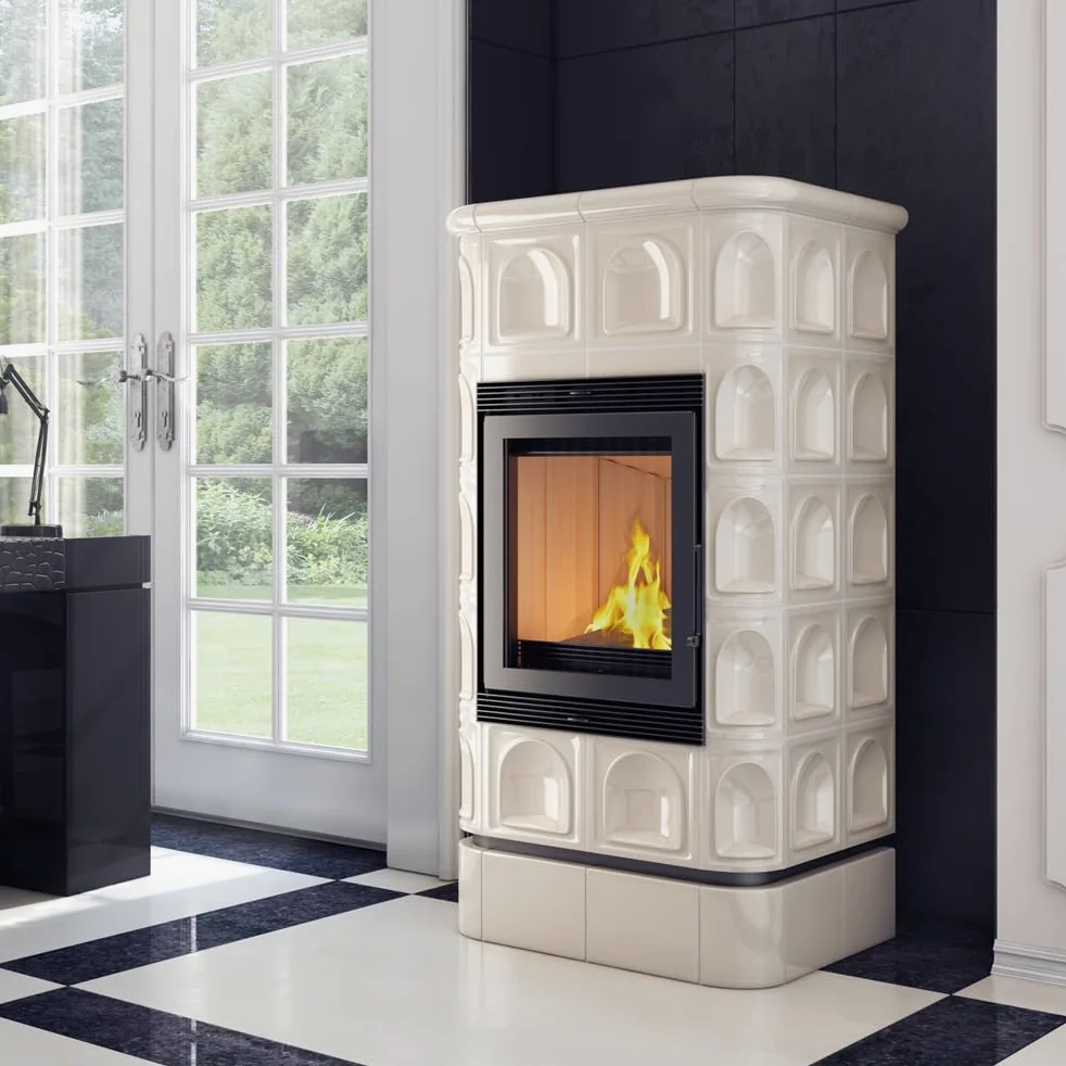 KRATKI Inserto per camino in acciaio a legna BLANKA 8 kW Ø160 A Ecodesign | Acciaio nero, efficienza 78%, classe A. Ecodesign, BImSchV 2.; combustione efficiente; basse emissioni; calore uniforme