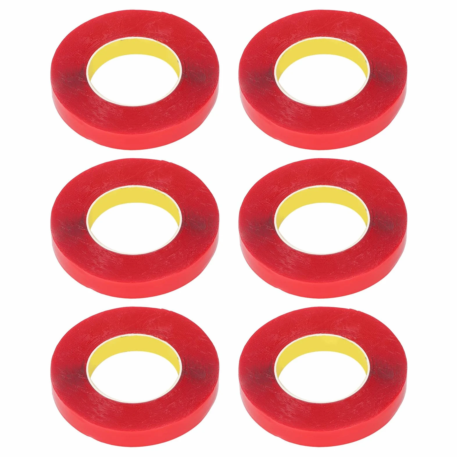 Nastro biadesivo per montaggio resistente alle intemperie, adesivo forte, rimovibile, sicuro da parete, per interni ed esterni, materiale acrilico, 20 mm x 10 m, 6 rotoli