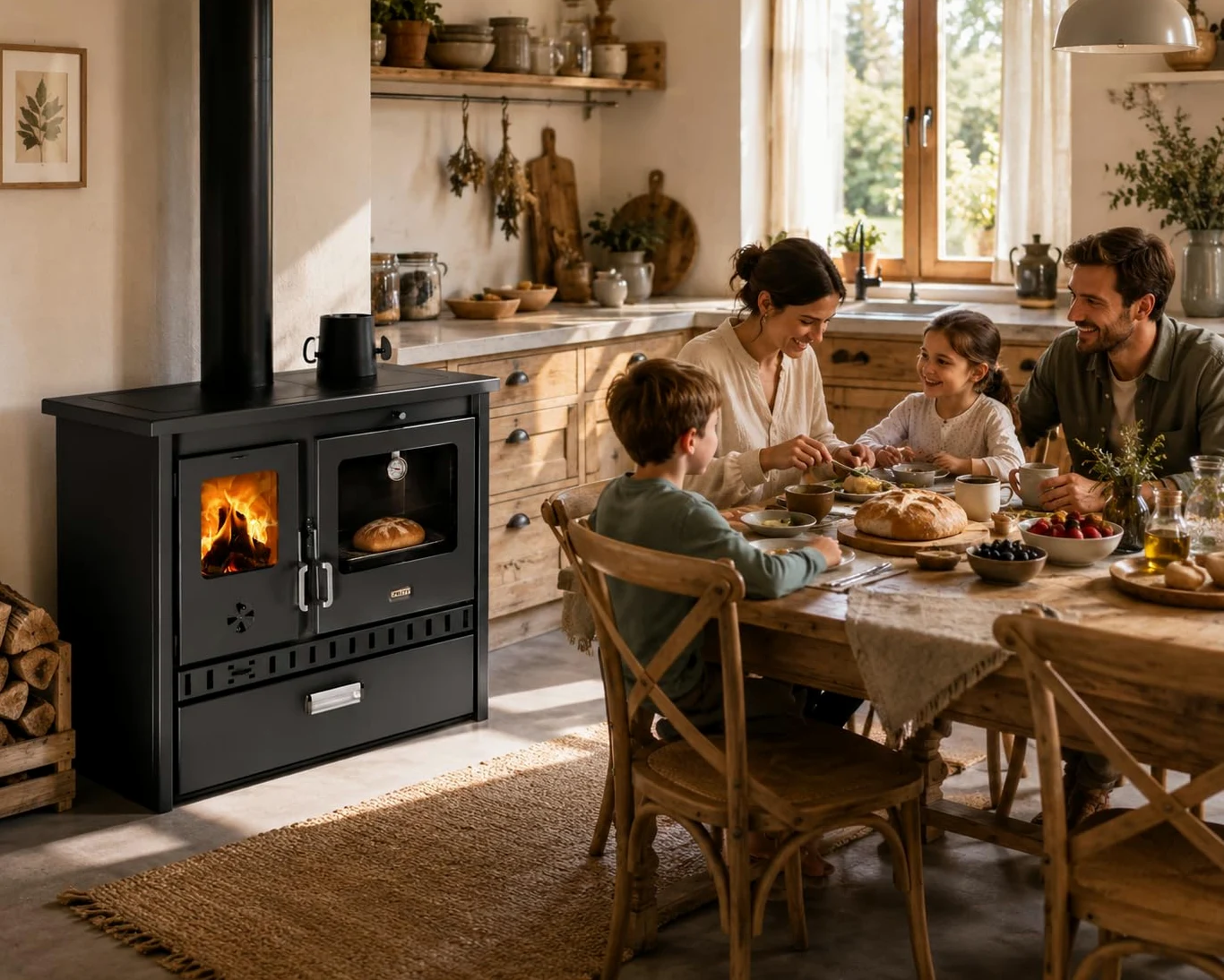 Prity 1P36 D - Stufa a legna da 10 kW