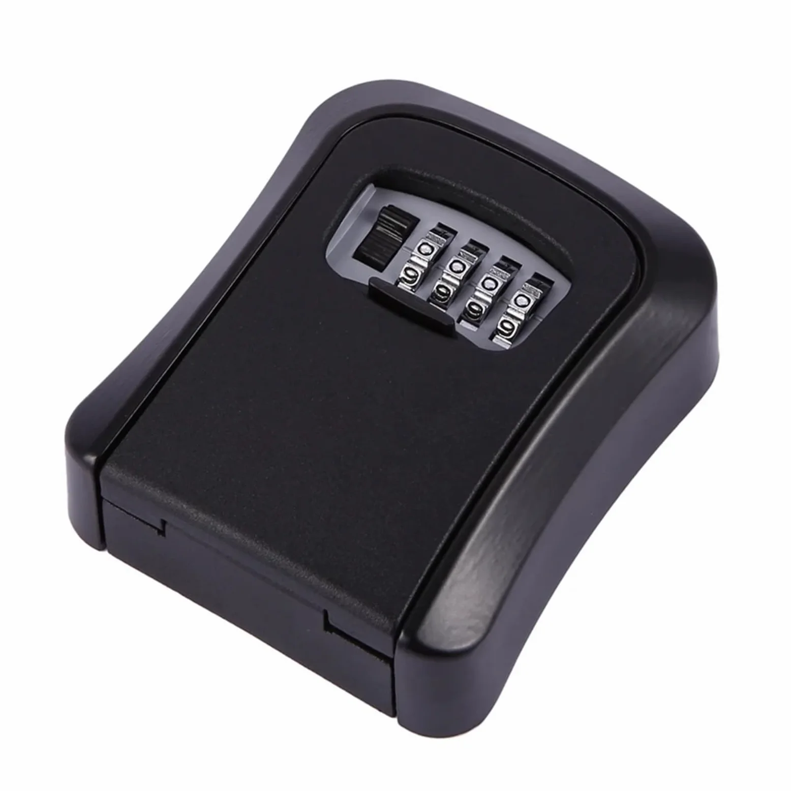 Cassetta Chiavi con Codice 3X Black Password Key Lock Box Wall Mounted Zinc Alloy Weatherproof 4 Digit Combination Storage