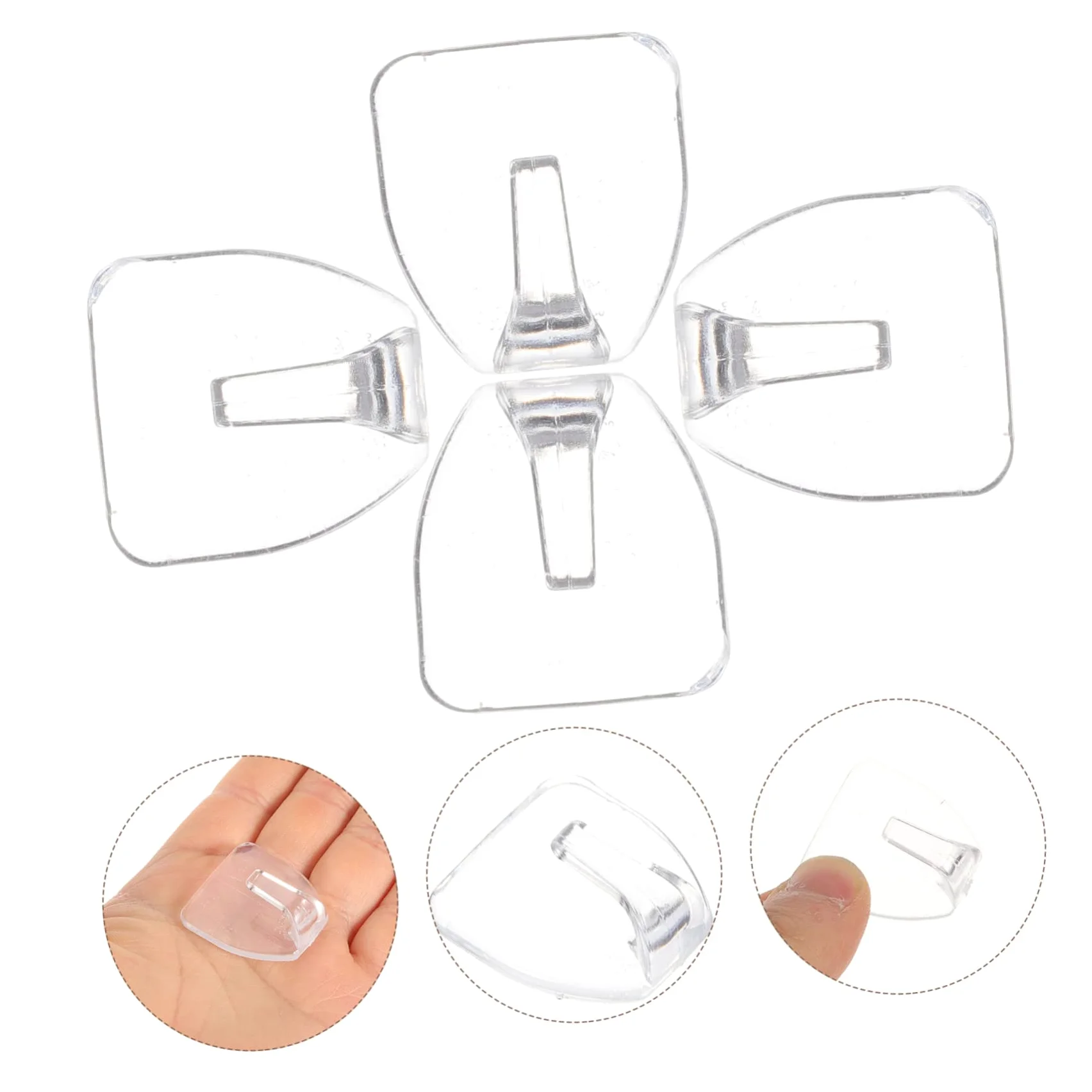 Mikikit 40pezzi Ganci Adesivi Trasparenti Da Parete Da Ganci Pratici Per Asciugamani e Accessori Cucina e Bagno Resistenti Su Superfici Lisce