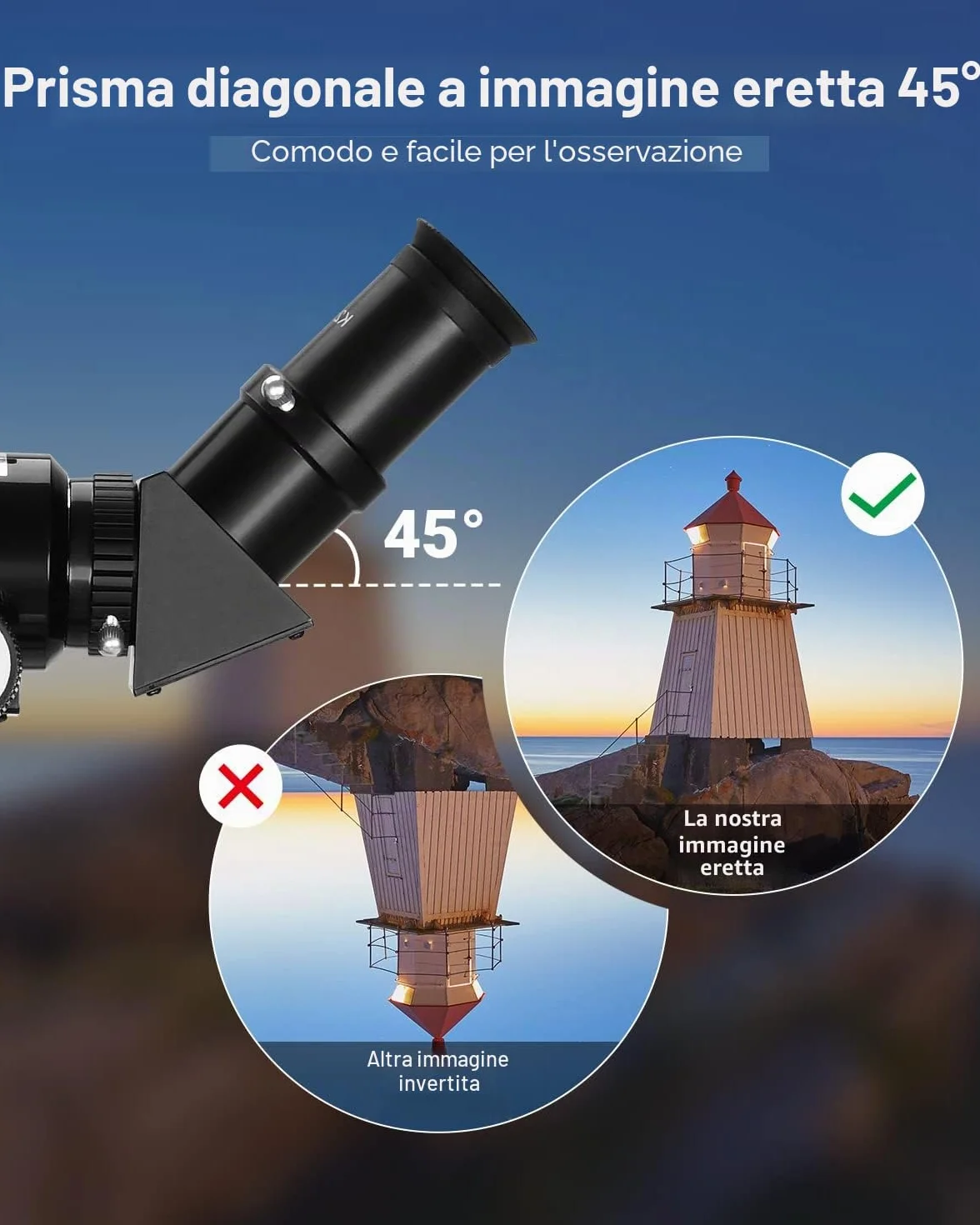 ESSLNB Telescopio Astronomico Professionale 36070 Telescopio Astronomico con Regolabile Treppiedi Adattatore Telefonico 3X Barlow Lente e Filtro Lunare