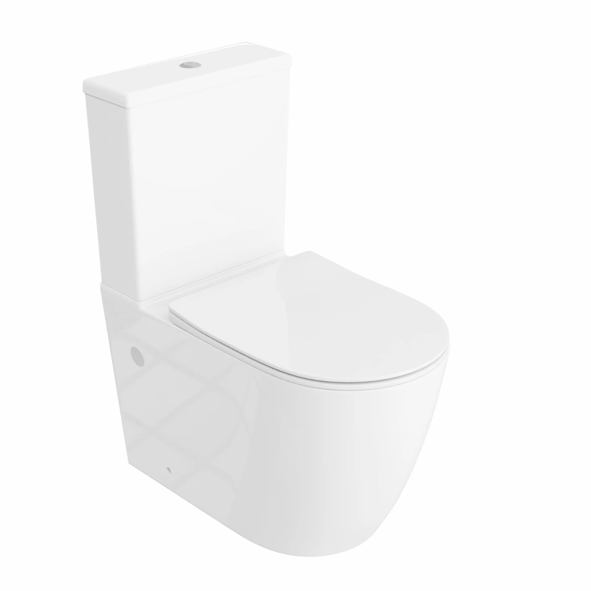 LAVITA WC monoblocco con cassetta di scarico integrata RUNSON WHITE ceramica senza brida chiusura ammortizzata TORNADO
