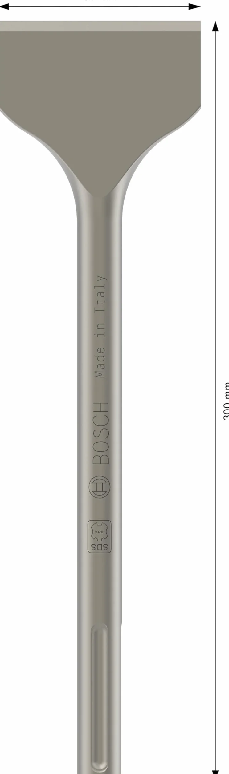 Bosch Professional Scalpello a Spatola SDS-Max 80 x 300 mm