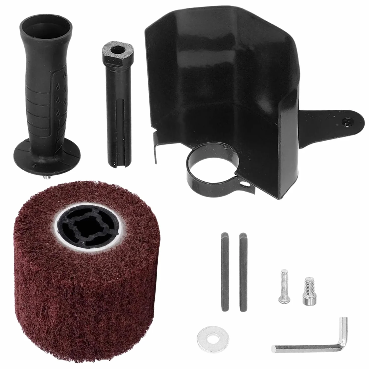 Set Accessori per Lucidatrice Mola 120x100 mm M14/M10 Legno Metallo Acciaio Inossidabile