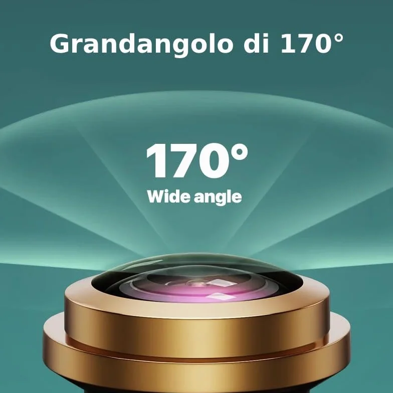 Proxel Telecamera Retrocamera Posteriore AHD 1080P per Auto – Grandangolo Fisheye Regolabile, Visione Notturna, Impermeabile IP69, Compatibile con Autoradio e Monitor AHD – Per Auto, Camper, Furgoni