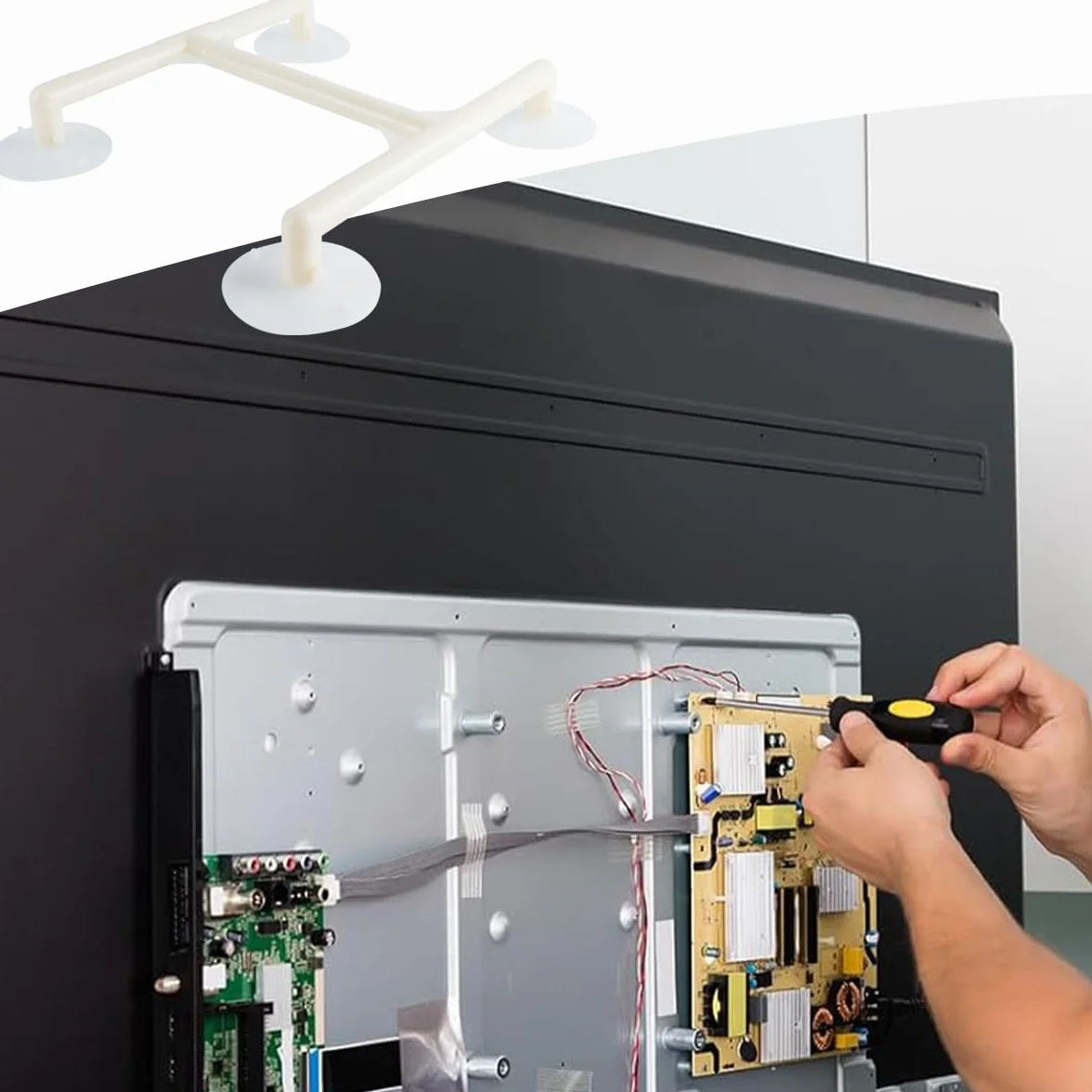 2 Pezzi Di Strumenti Di Riparazione TV LCD Con Ventosa: Schermo TV Universale Da 32-75 Pollici, Potente Ventosa Per La Rimozione Dei Graffi Sullo Schermo TV.