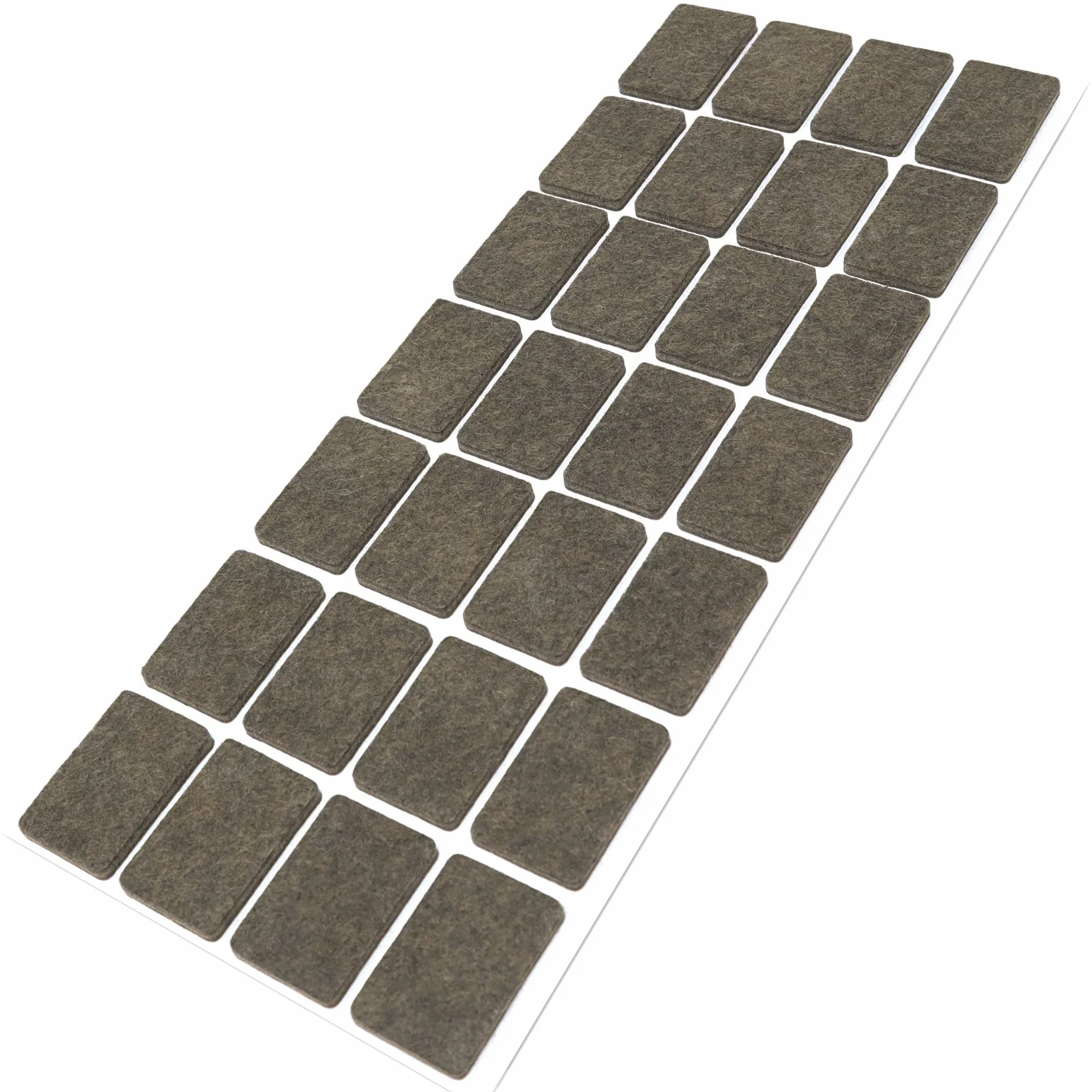 Feltrini Autoadesivi Marrone 20x30 mm Rettangolari Piedini per Mobili Spessore 3.5 mm Pad Protettivi