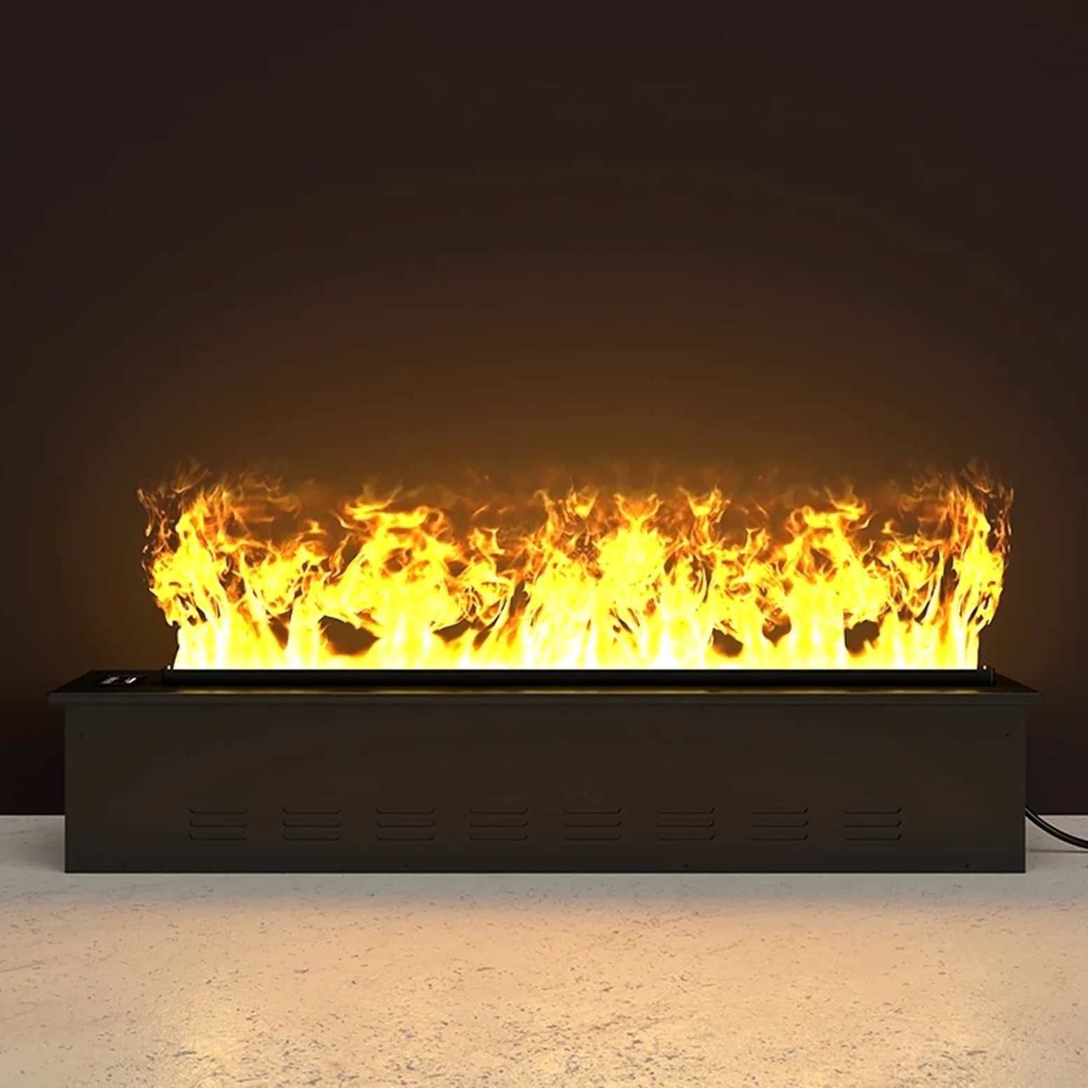 Camino Camino Elettrico a Vapore Decorativo Simulazione 3D Fiamma del Camino Elettrico, Fiamma Regolabile e Fiamma a Fuoco remoto Camino da Fattoria(39.4-inch)