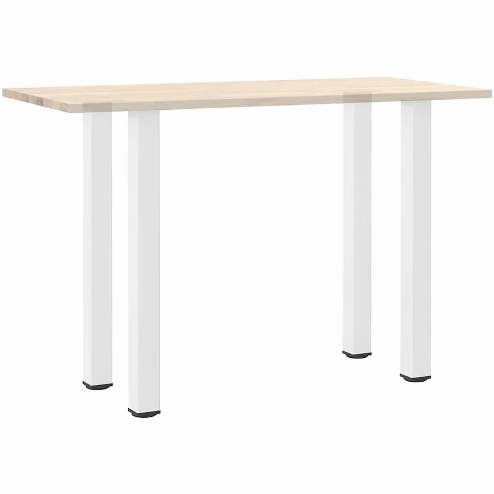 vidaXL Gambe per tavolo da bar 4 pz bianche 90-92 cm in acciaio