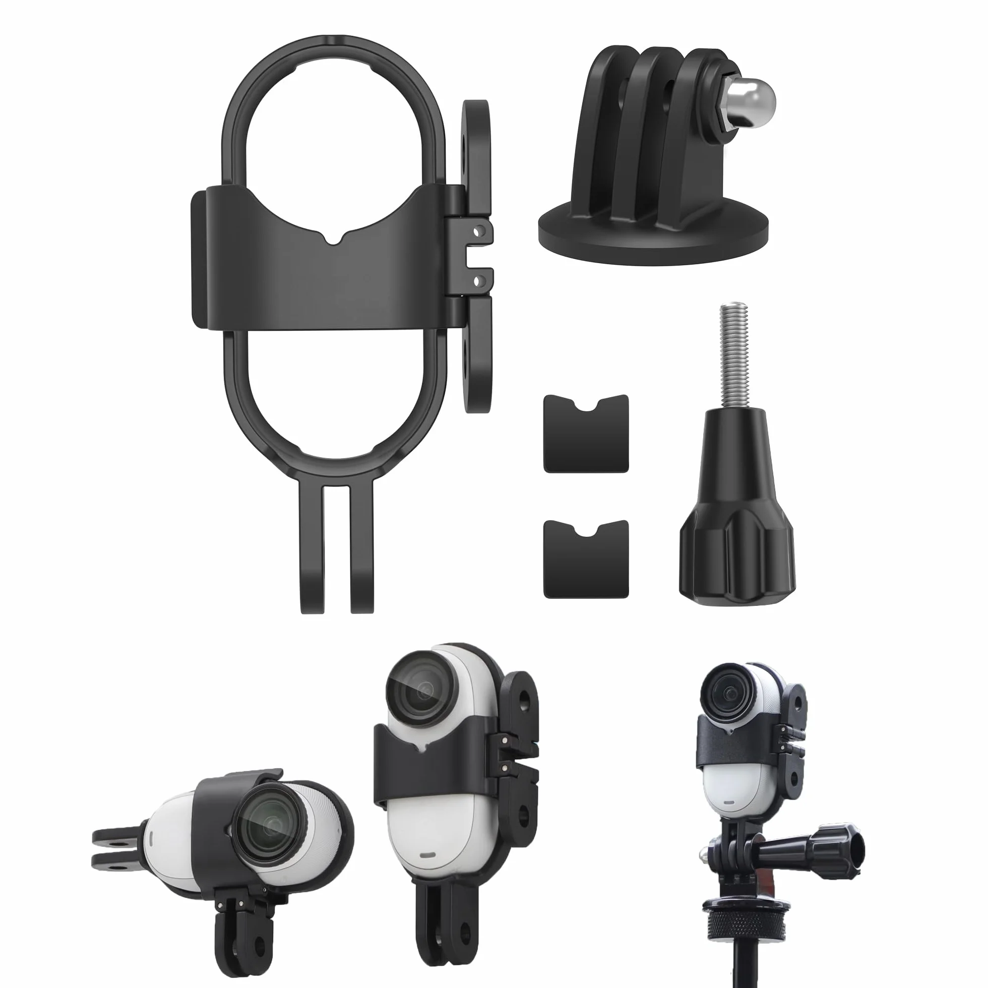 Connettore di Estensione Pieghevole per Insta360 GO 3S/ GO 3 Supporto di Protezione per Fotocamere d'Azione Supporto Adattatore Accessorio