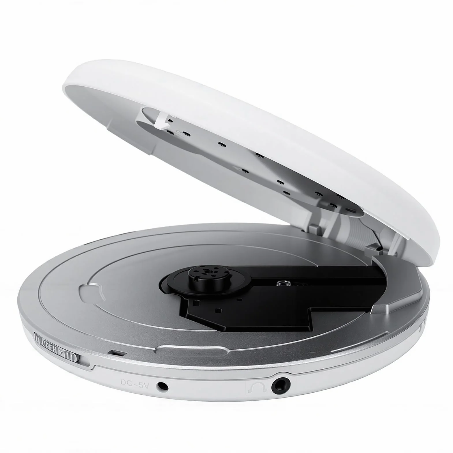 Tangxi Lettore CD Portatile con Cuffie, Lettore CD Portatile per Auto con Funzione di Ripetizione Protezione Anti Salto, Cavo AUX, per Sport Domestici All'aperto