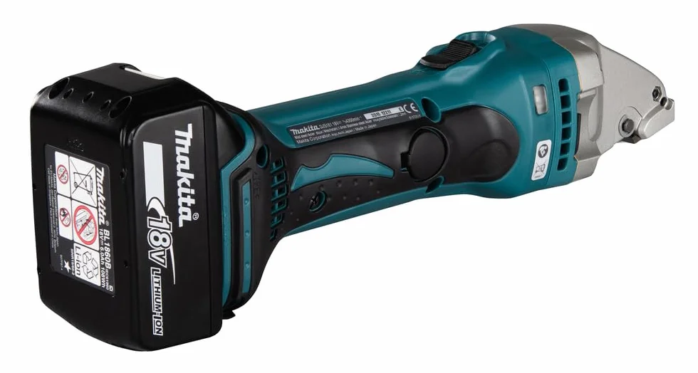 Makita DJS161RTJ Forbici per lamiere a batteria 18 V 5,0 Ah 1,6 mm 2 batterie e caricatore MAKPAC