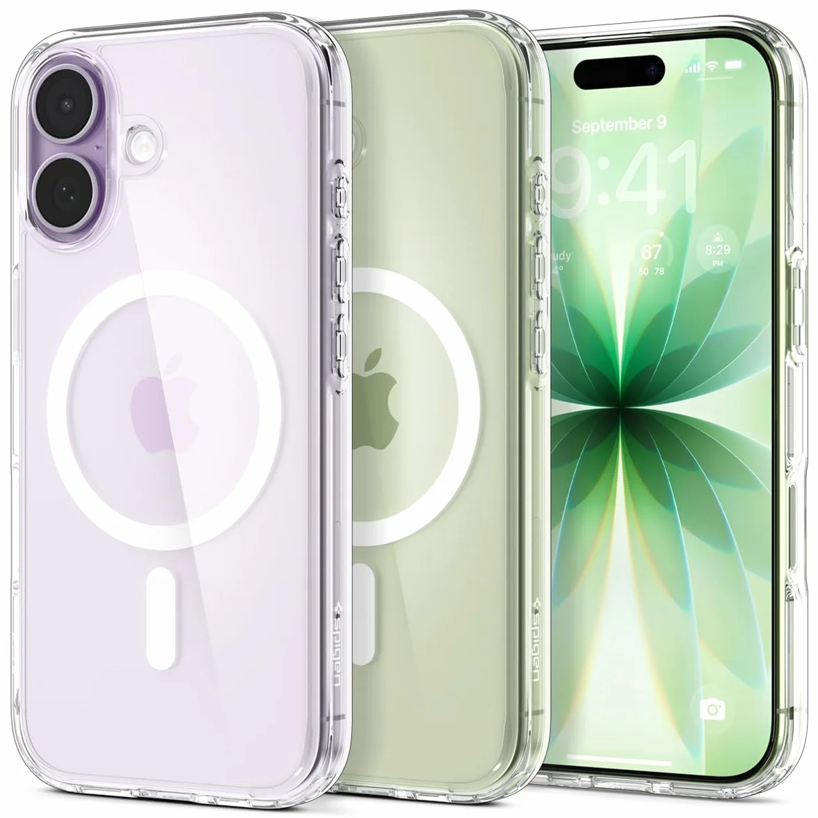 Spigen Cover per iPhone 17, Ultra Hybrid MagFit, Compatibile con MagSafe [Tecnologia DuraClear] - Clear White