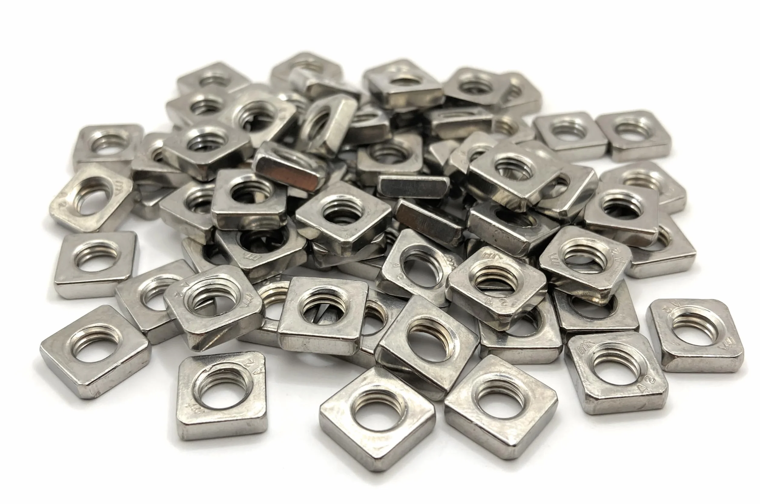 Dado basso quadrato M3 Inox A2-070 DIN 562 set 100 pezzi