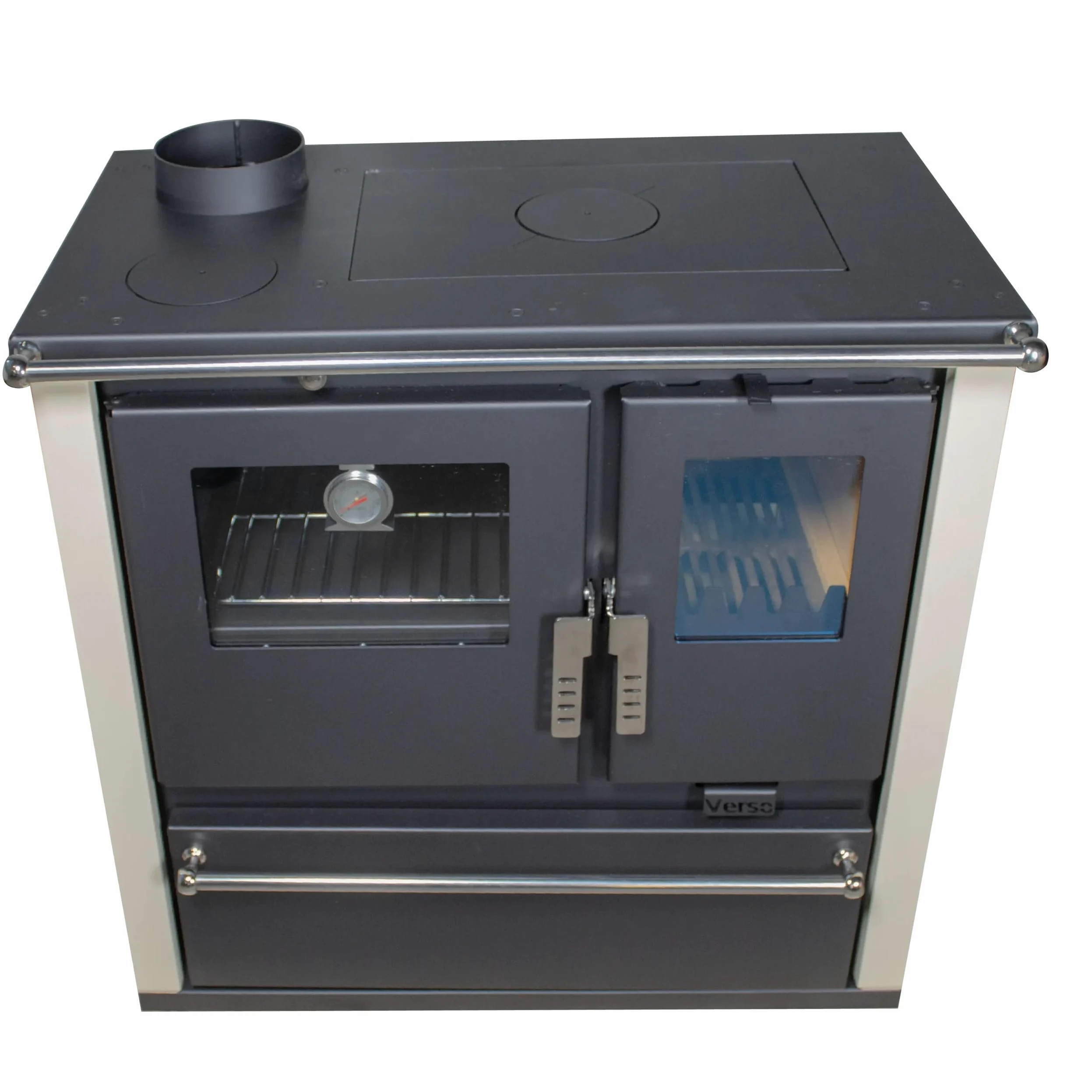ЕЕК А+ Verso CS Plus stufa da cucina stufa a camino stufa a legna sinistra 7,7 kW – avorio