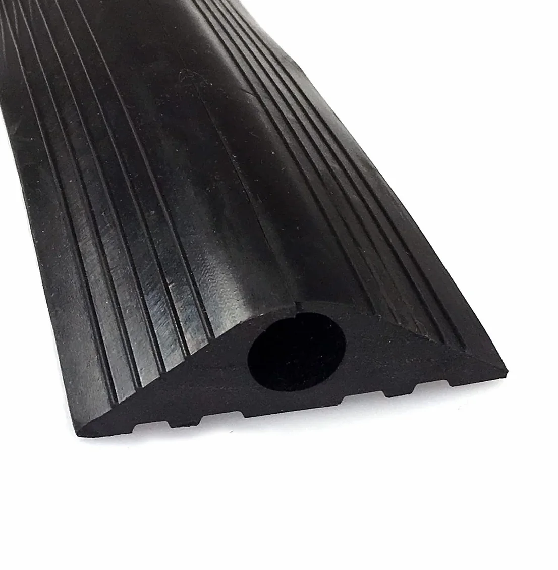 Nero 20 mm foro industriale gomma pavimento esterno protezione cavo 4 m