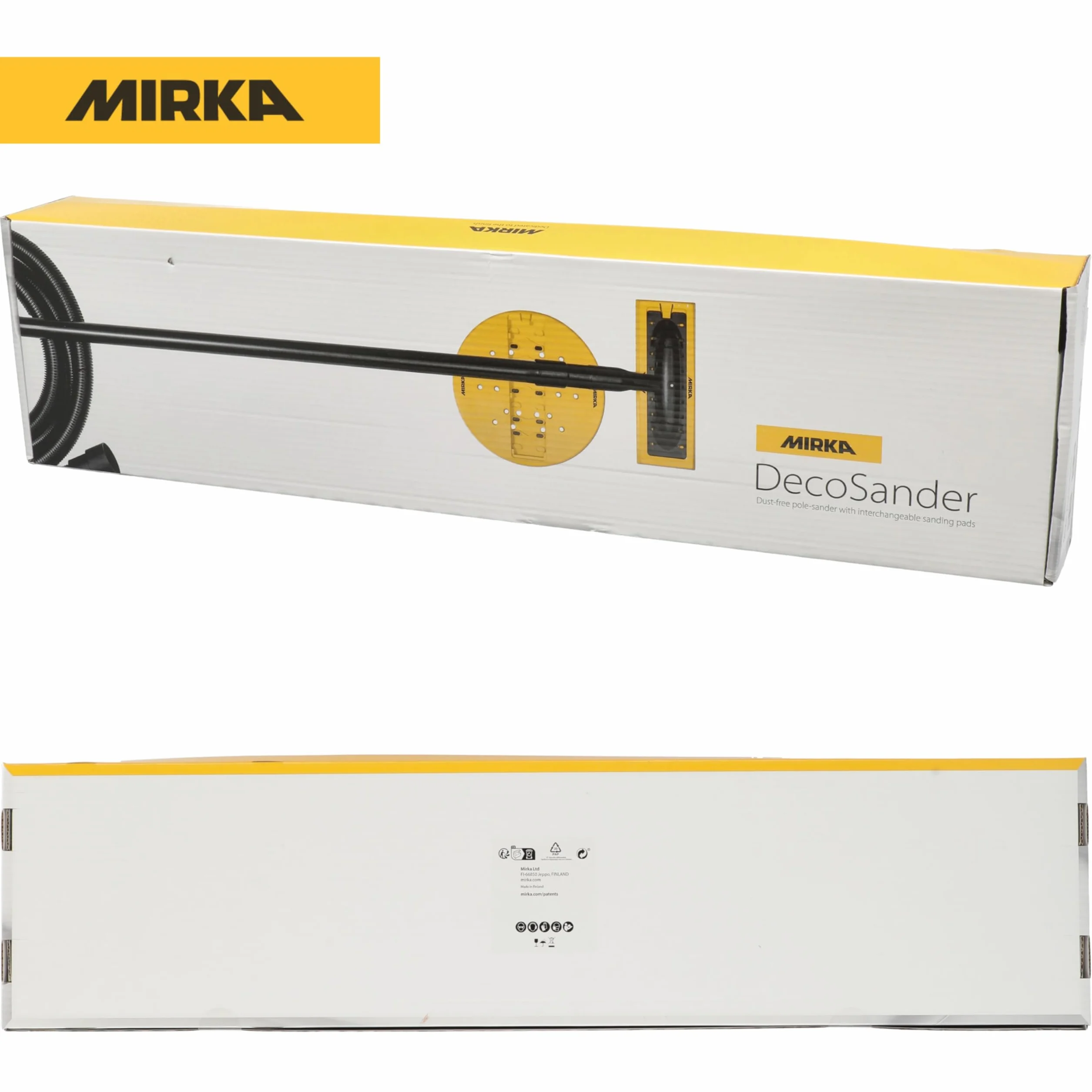 Mirka DecoSander levigatrice senza polvere 80x230mm Ø225mm tampone levigatura asta telescopica