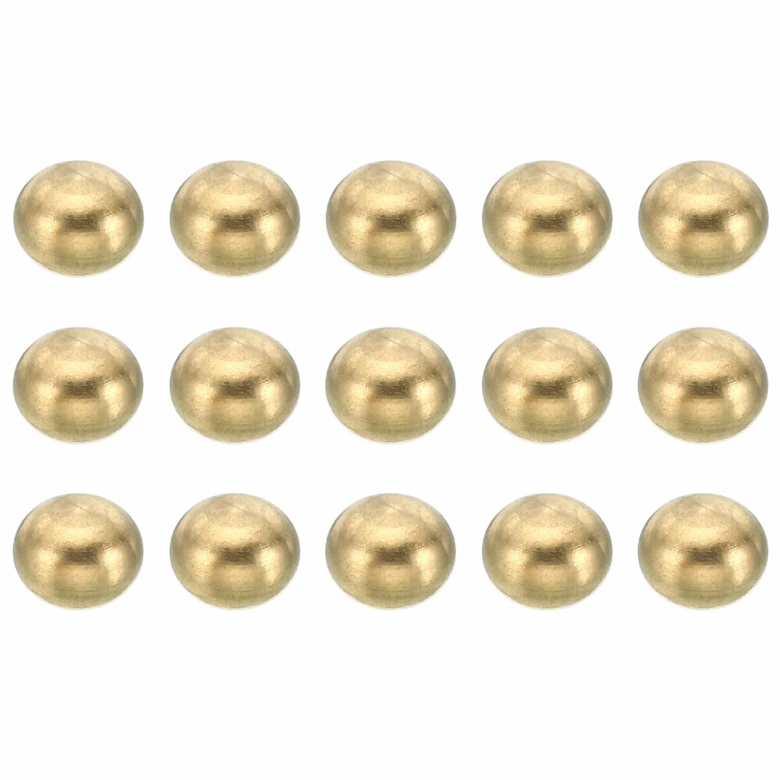 PATIKIL M4x0.7 Filettatura Tappo Dadi Manopola 15 Pacco Ottone Sfera Lampada Decorazione Vite Tappi Dado Custodia Dado per Mobili Illuminazione o Fai da Te Progetto 7.5mm