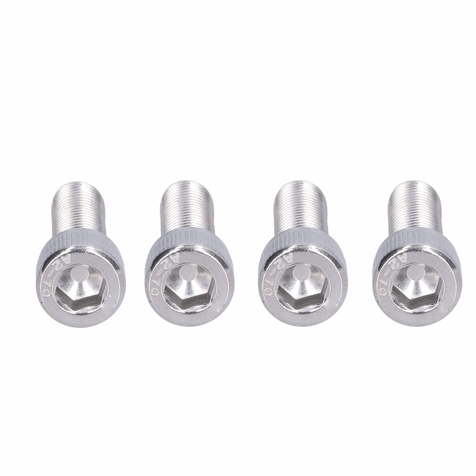 Bullone Esagonale M10x1.25 Acciaio Inossidabile A2 Vite a Passo Fine 4 Pezzi