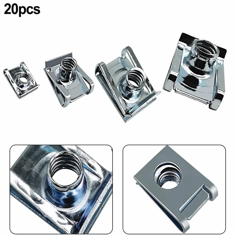 Clip a U per camino in metallo 4-8 mm M8