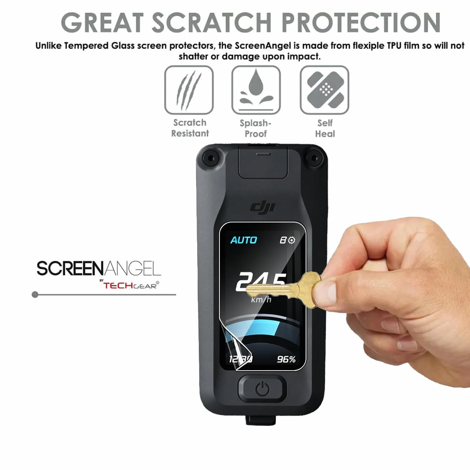 MEMELOKA Pellicola per Amflow DJI Avinox, 3 Pezzi HD AntiGraffio Pellicola Protettiva TPU Flessibile, Sensibile al Tatto e Senza Bolle con Cornice di Allineamento