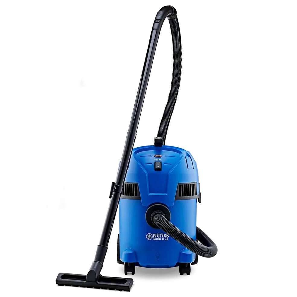 Nilfisk Multi II 22L T Aspiratore Solidi e Liquidi – Per Casa, Giardino e Auto – Funzioni di Aspirazione e Soffiaggio per Interni ed Esterni (1400 W)