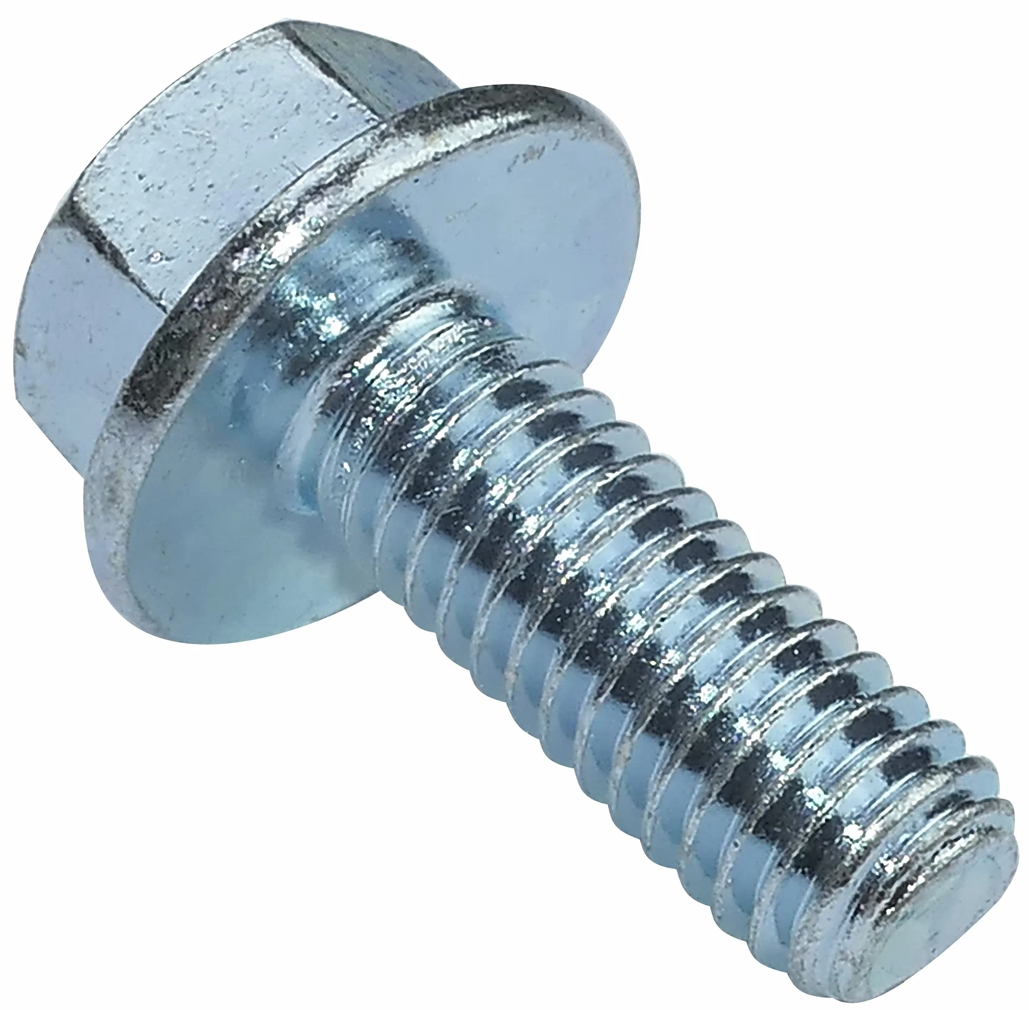 AERZETIX Bullone flangiato M6x16mm DIN 6921 durezza 8.8 acciaio zincato Set di 10