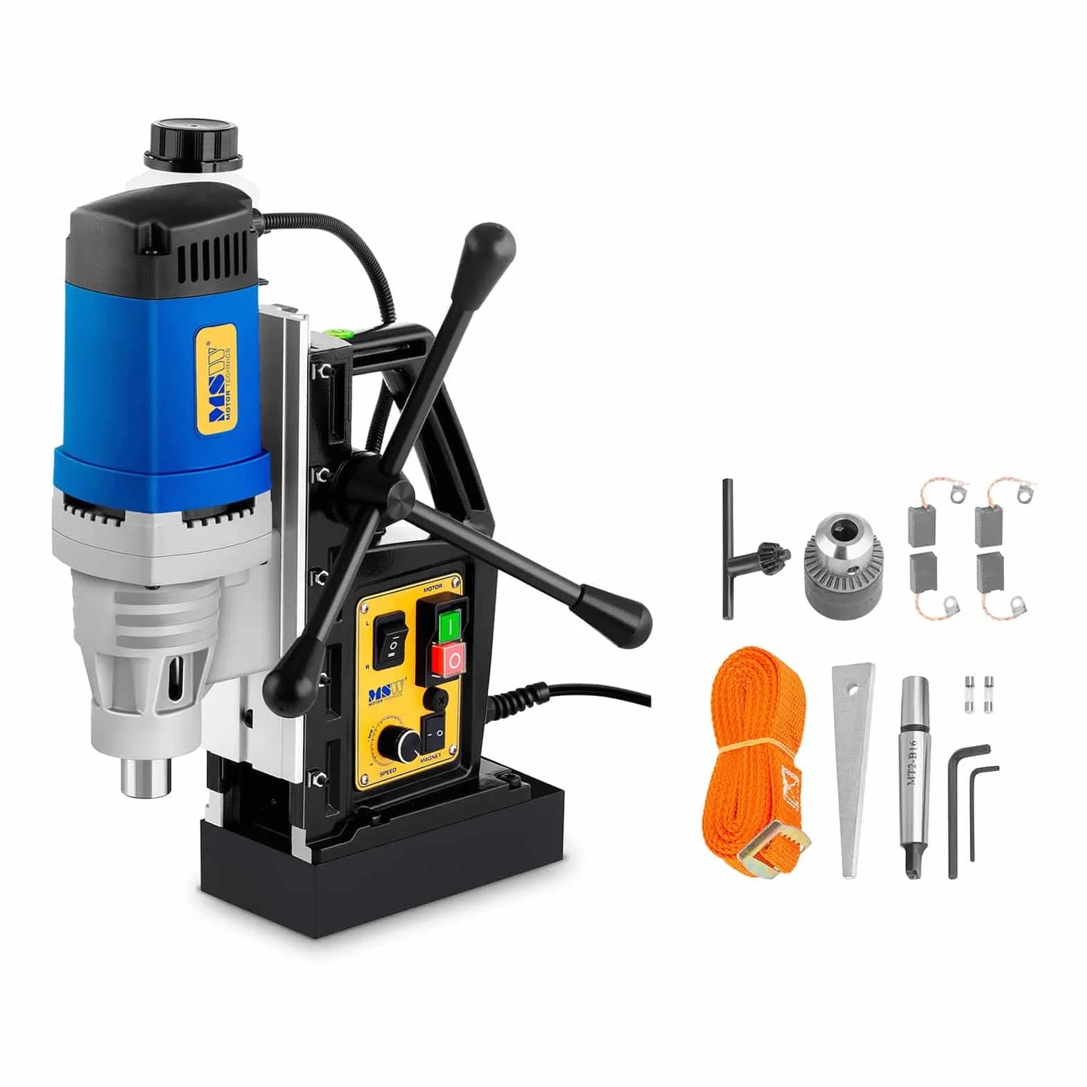 MSW Trapano Carotatrice magnetica MSW-MD32-ECO 1300 W 18000 N 600 giri/min 35 mm 50 mm