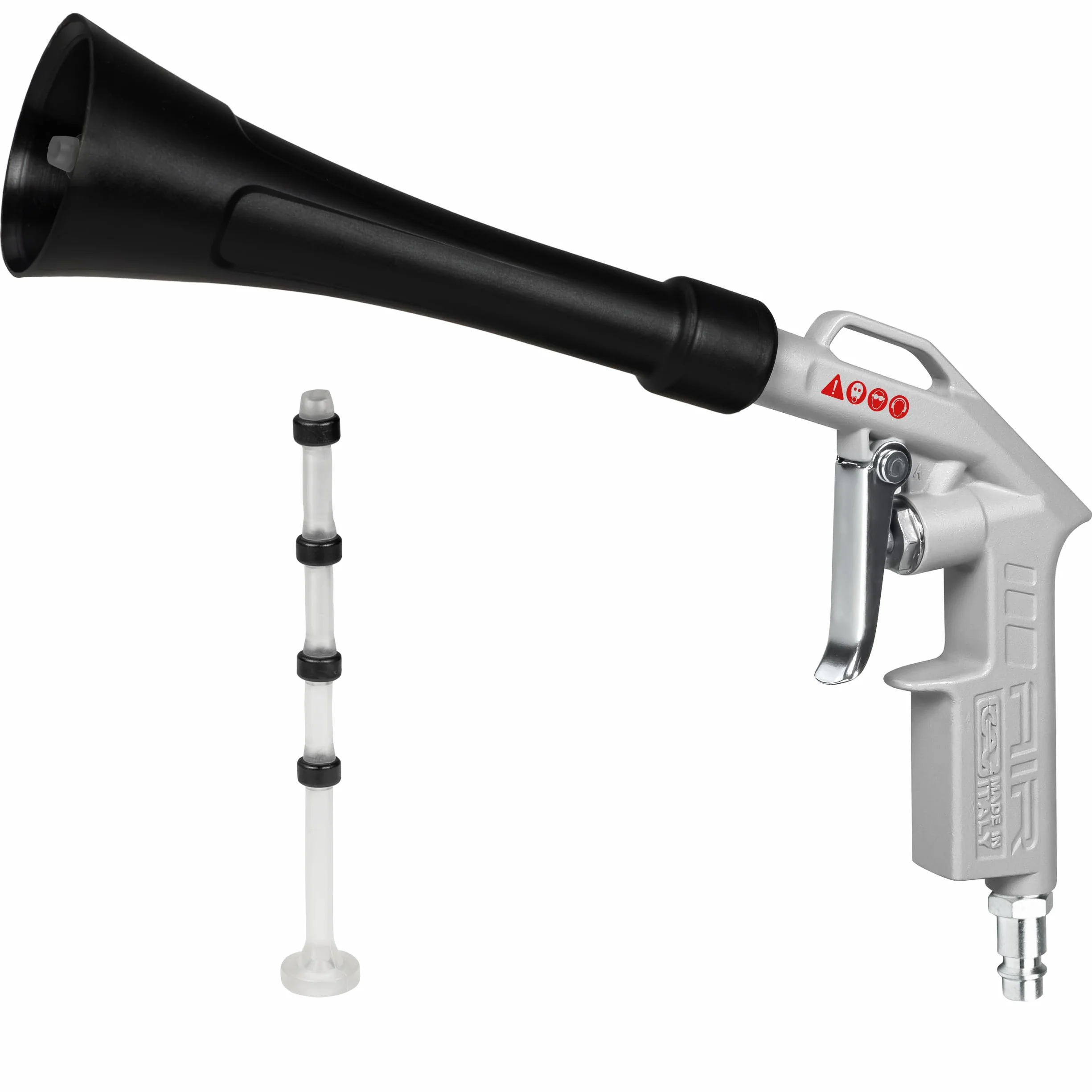 GAV Pistola Soffiaggio Aria Compressa Professionale Corpo Alluminio Ugello Vortice Made in Italy