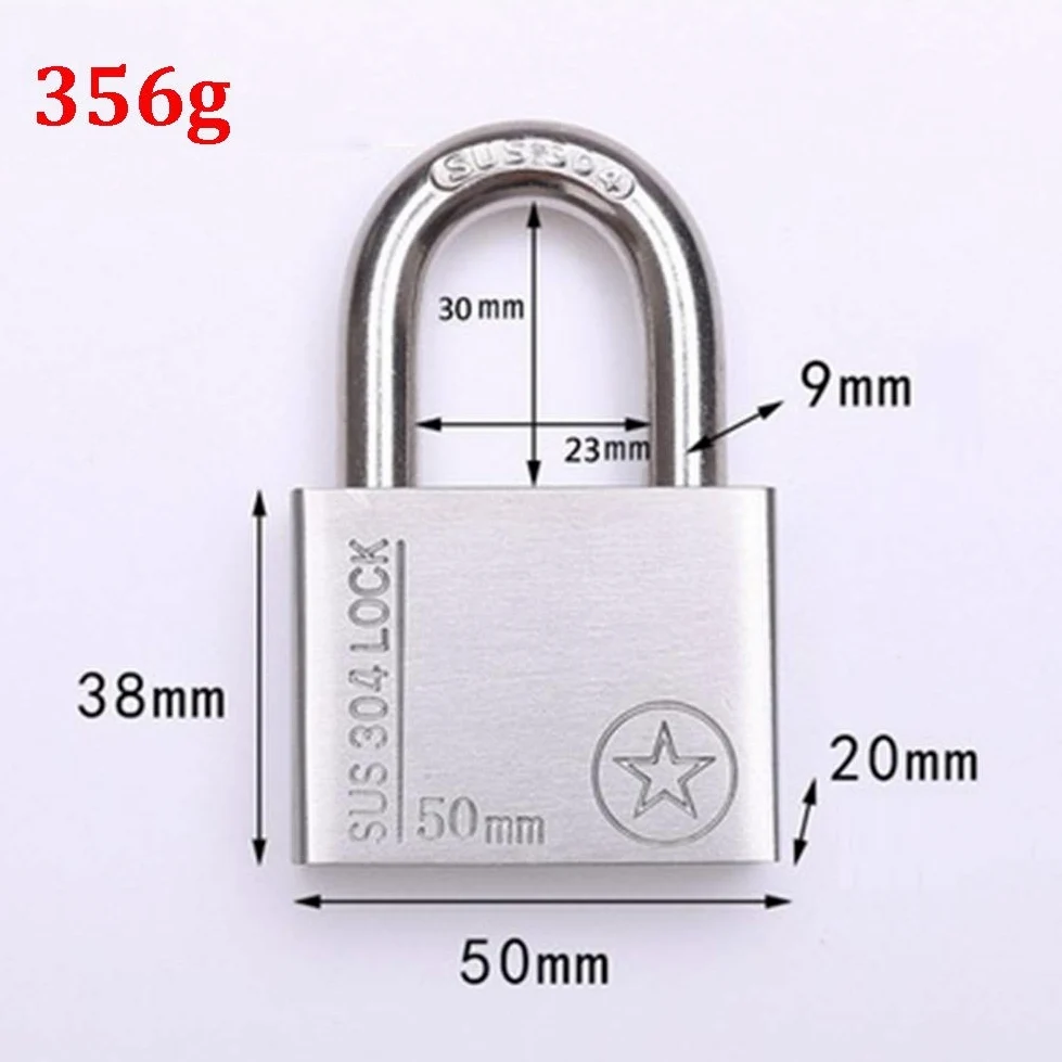 Lucchetto con 4 chiavi, la catena è lunga 1 m, spessa 6 mm, 8, 10 e dimensione del lucchetto 50 x 68 Viene utilizzato for le serrature di sicurezza(6mm)