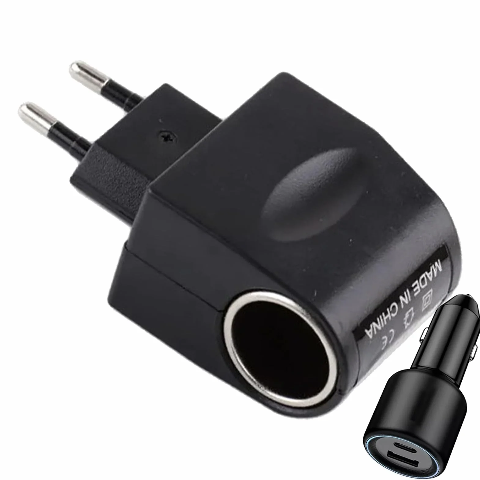 Adattatore a più leggera, adattatore per auto da 12 volt, 220 V su con display LED, convertitore leggero-AC/DC automobilistici Carader trasmettitori di radio, telefoni, autoventisilato