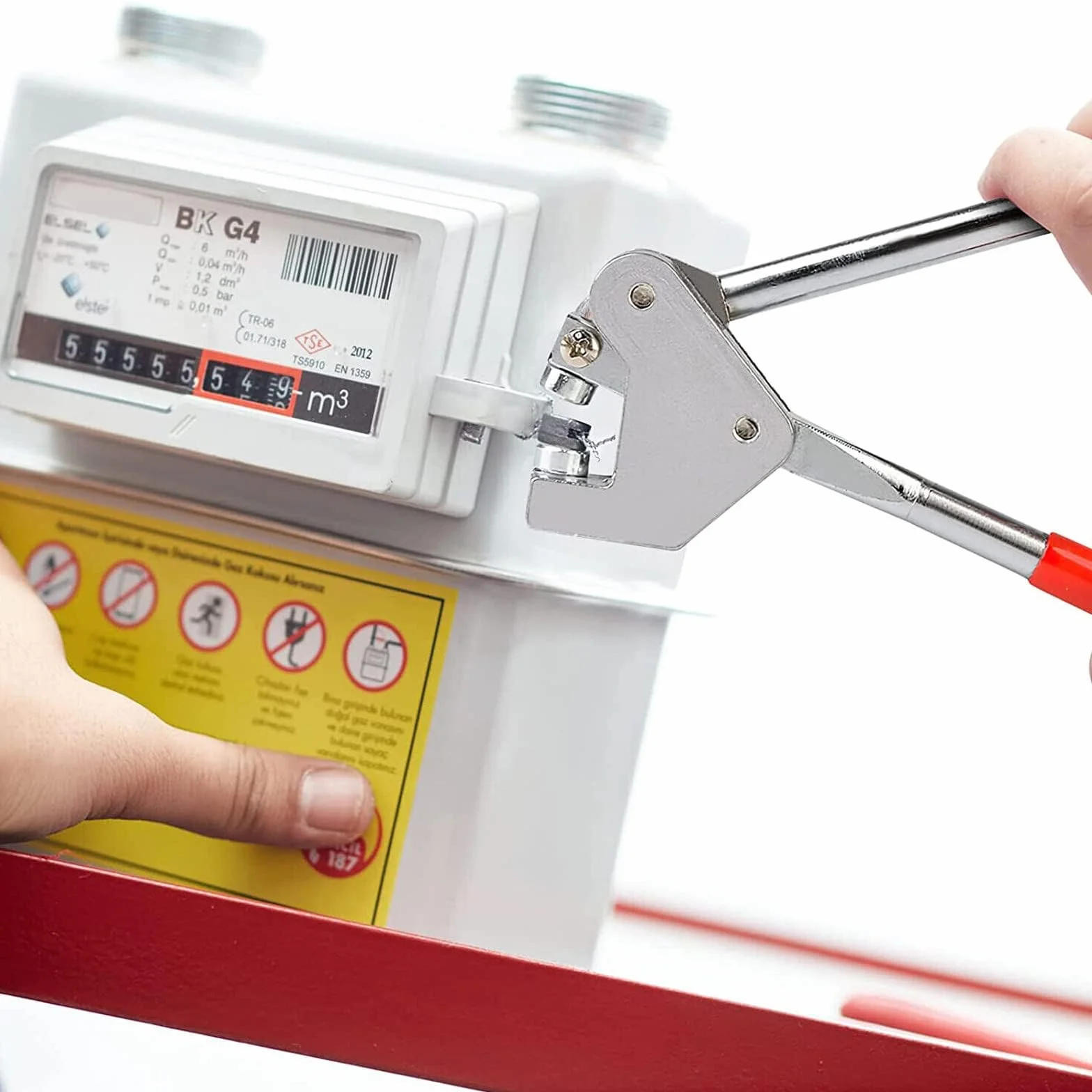 Pinze di Tenuta Set di Tenute per Sigilli di Sicurezza con 60 Guarnizioni Piombo 10mm e 60 Fili 17cm