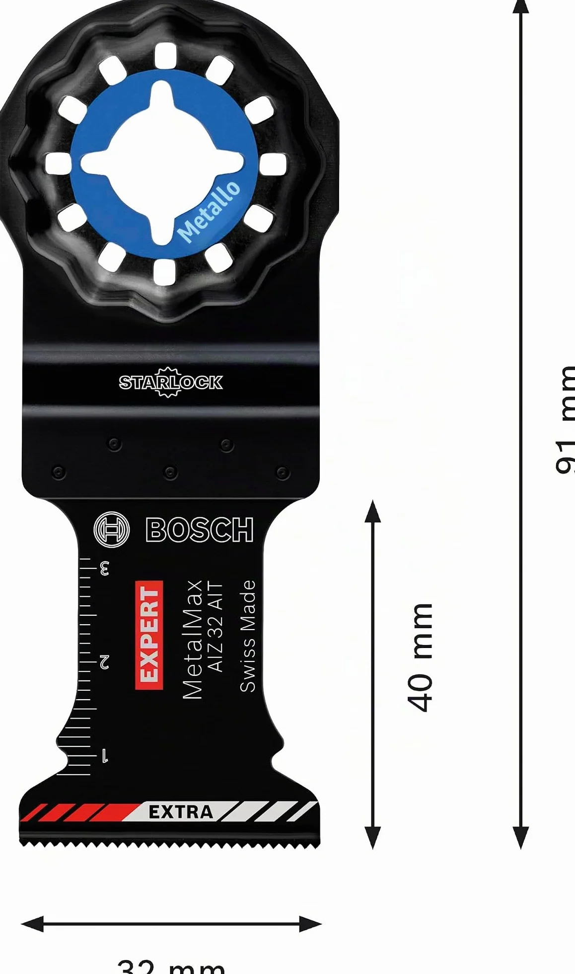 Bosch Professional Expert MetalMax AIZ 32 AIT Lame 32 mm Accessori Multitool