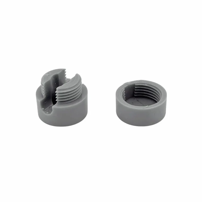 Perni da parete e da soffitto 5 pezzi Ø 19 mm altezza 18 mm supporto per cavi in tessuto grigio