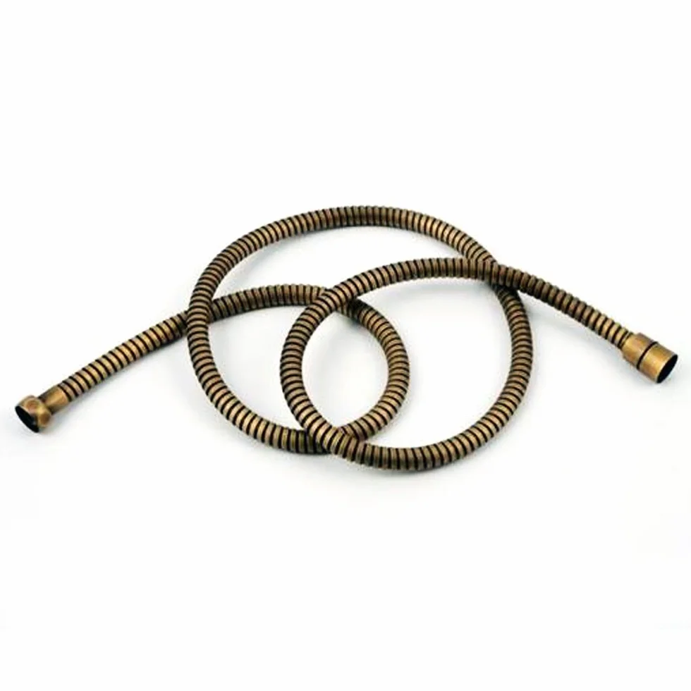 1.5 m in acciaio INOX Hi Flow doccia doppia aggraffatura (1.5m Shower Hose)