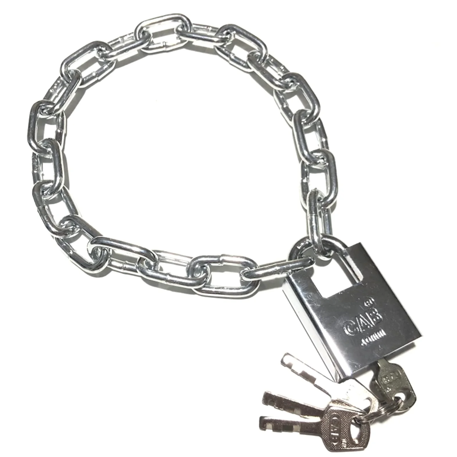 Lucchetto a catena for bicicletta, lunghezza 0,5 m-5 m antifurto di sicurezza in acciaio, anti-taglio e anti-scasso(1.5m)
