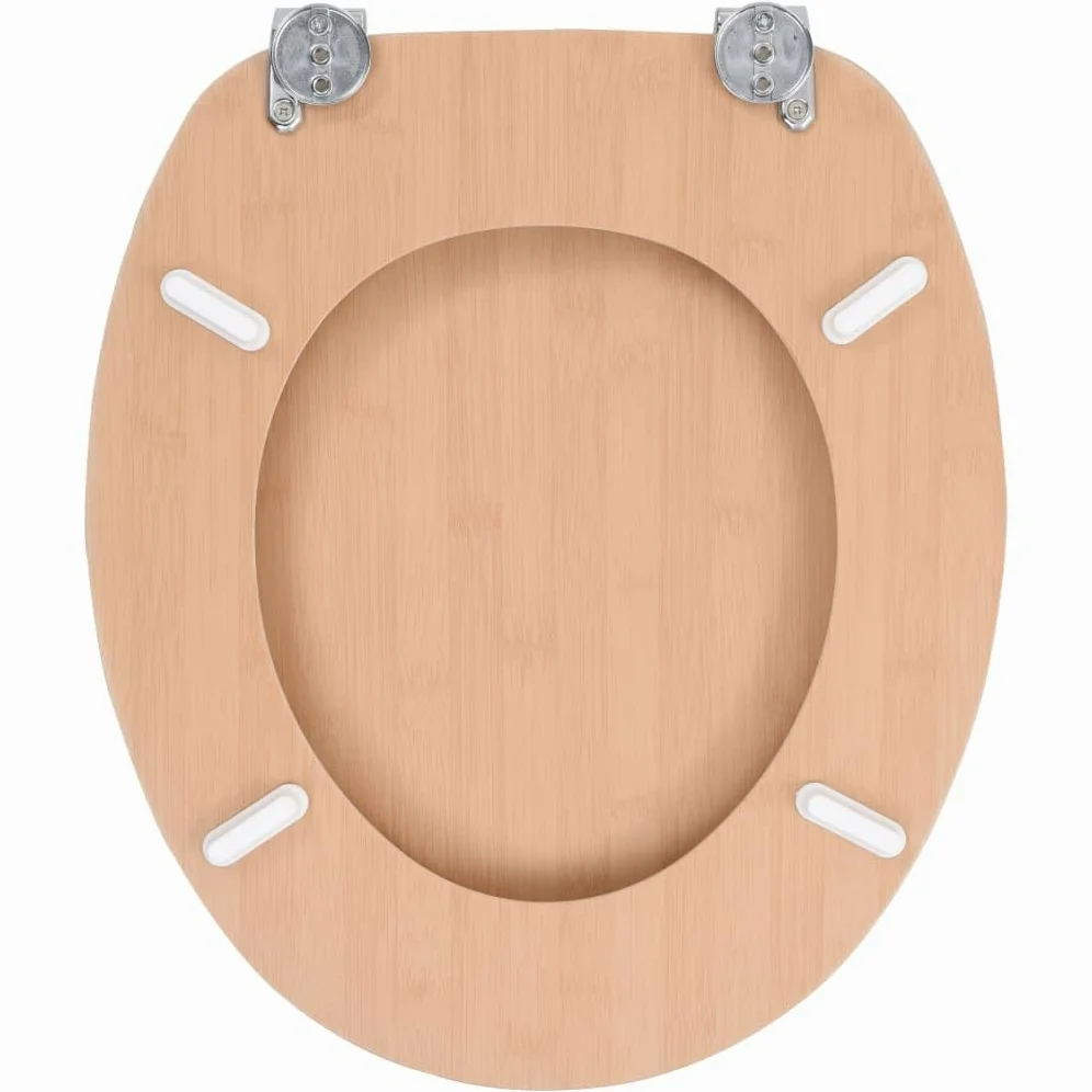 Sedile WC con coperchio in MDF design bambù 02_0002897