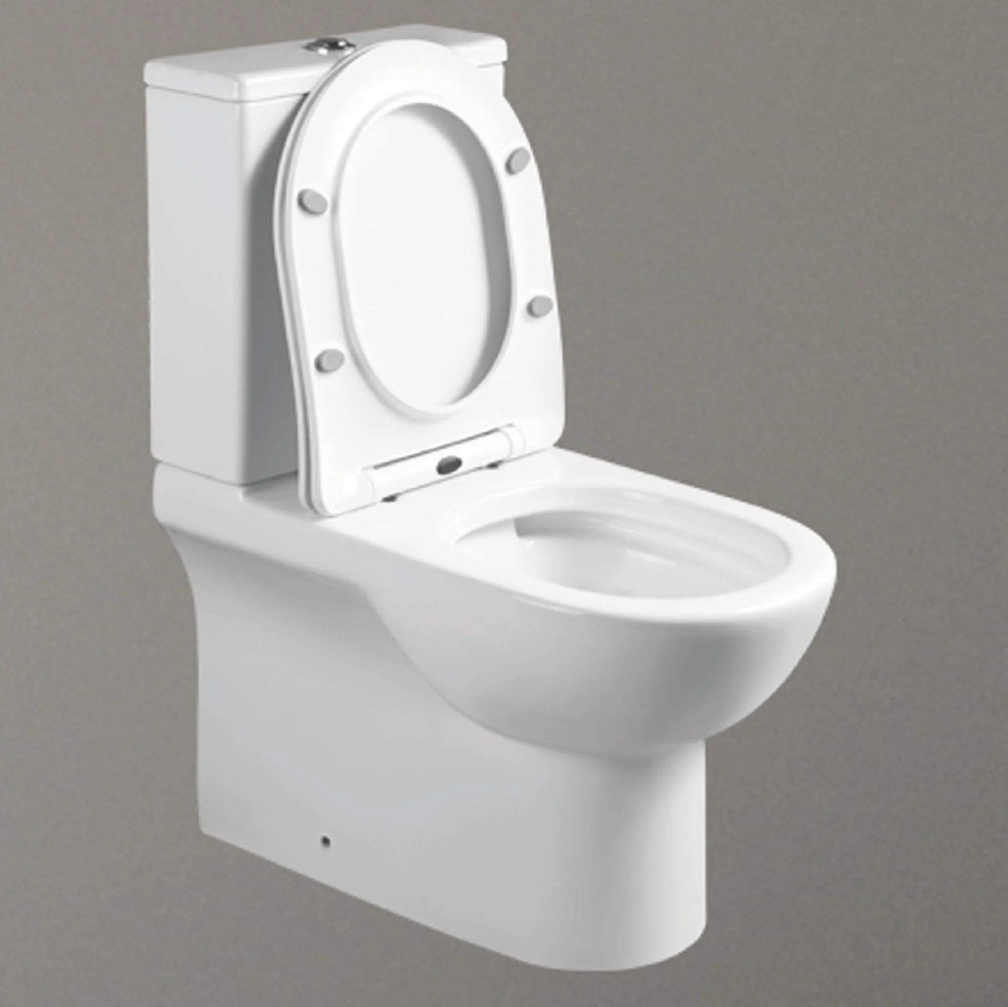 BAIKAL WC in ceramica T9 compatto a pavimento Rimless cisterna monoblocco doppio scarico sanitario sedile caduta ammortizzata