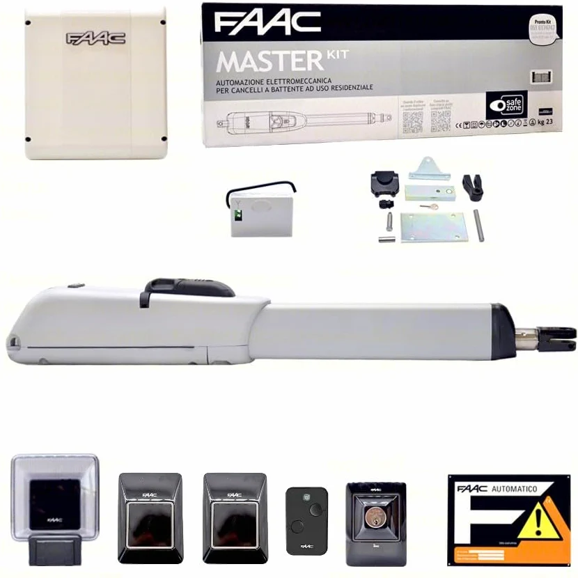 Dieffematic FAAC 415 L 24V KIT - Automazione Cancello Battente Elettrico Automatico per 1 Anta, Max 3m