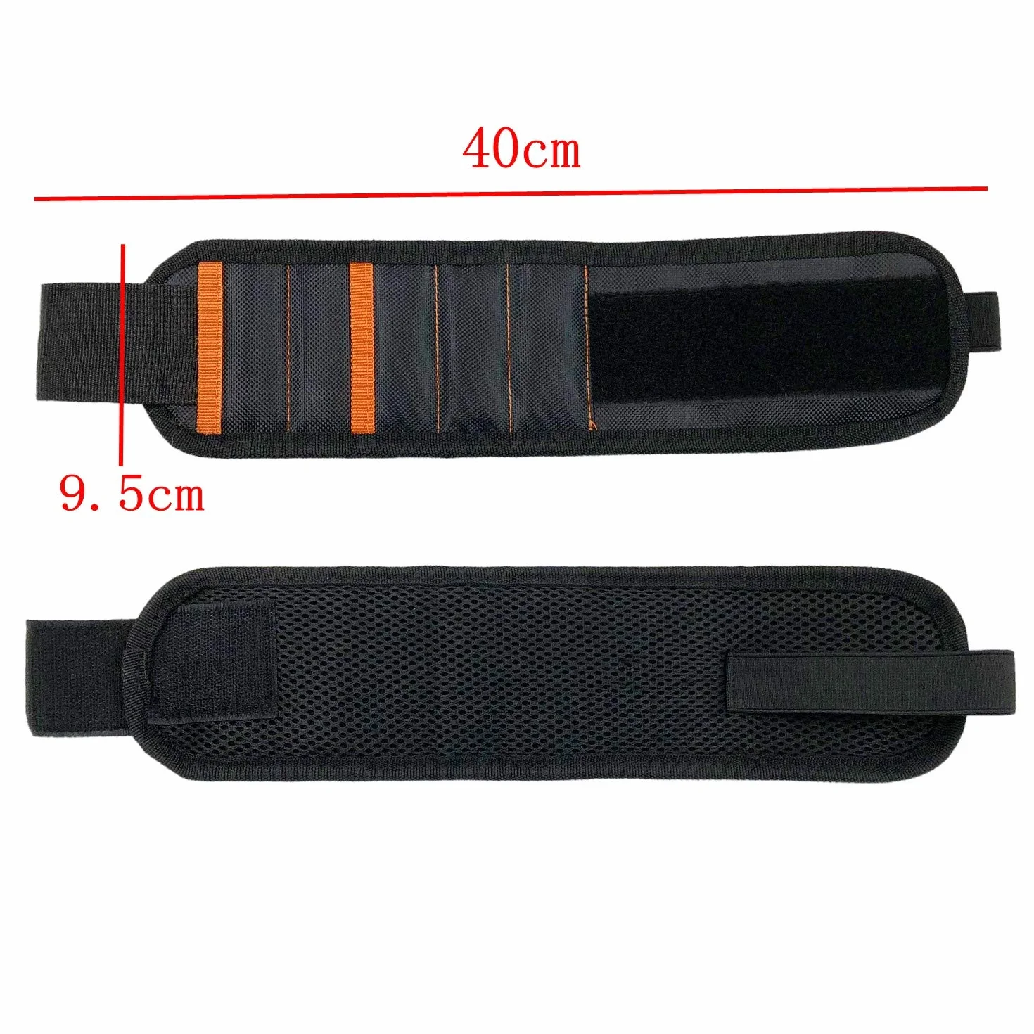 JZK Braccialetto bracciale magnetico lavoro con 15 magneti porta viti chiodi bulloni punte di trapano, polsiera magnetica per attrezzi, regalo per papà marito falegname idraulico